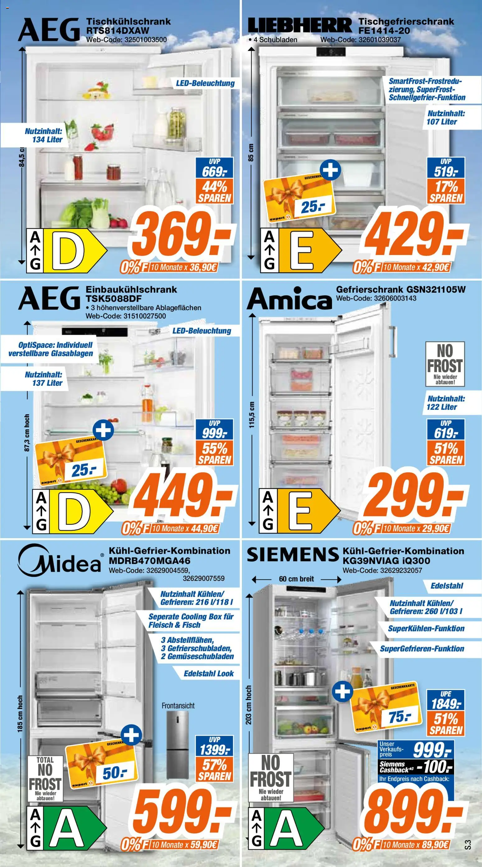 Expert Giessen – gültig ab 02.08.2026 | Seite: 3 | Produkte: Siemens, Box, Fisch, Fleisch