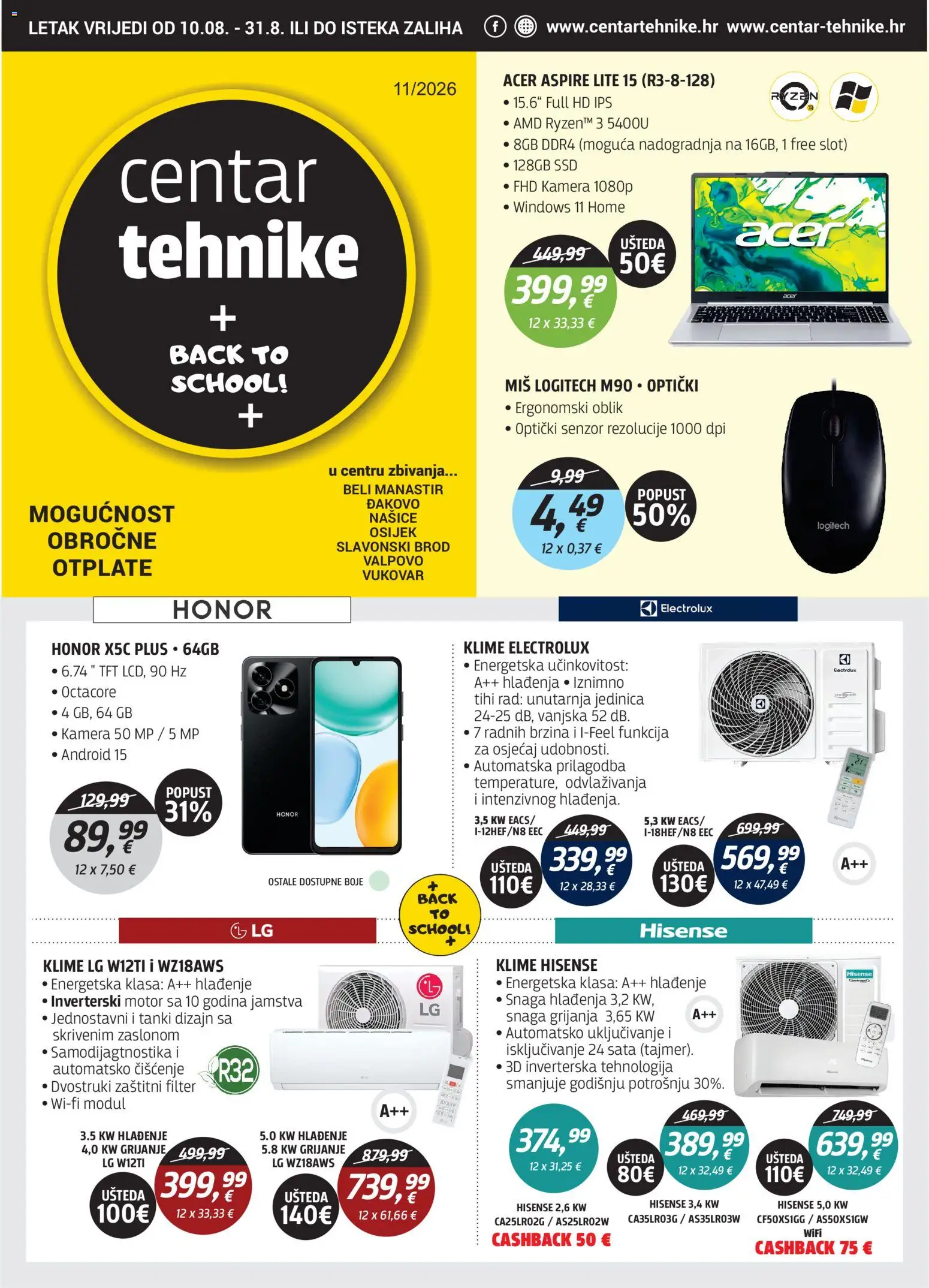 Centar Tehnike katalog | vrijedi od 10.08.2026 | Stranica: 1 | Proizvodi: Miš