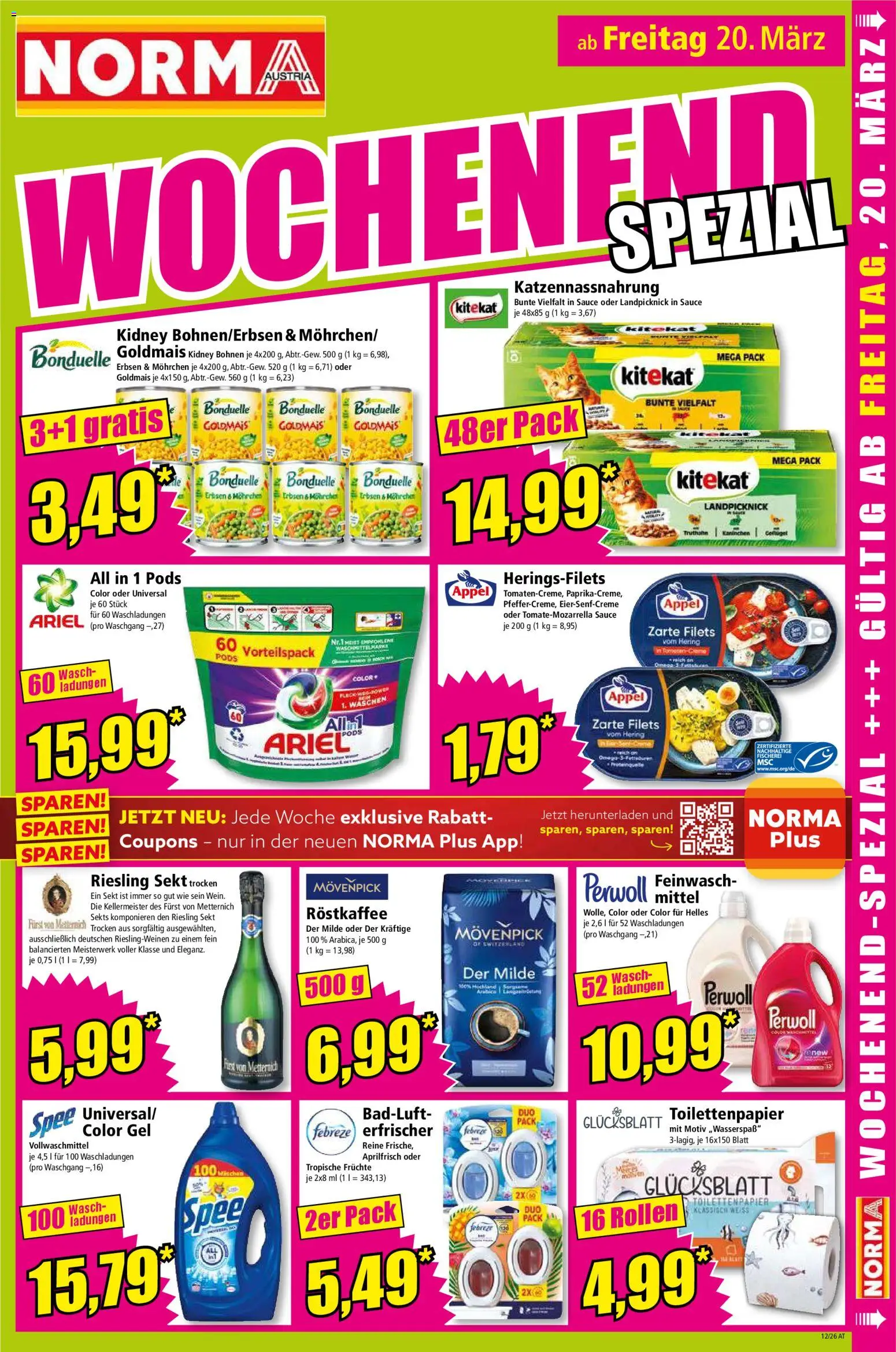 Norma Flugblatt gültig ab 16.03.2026 | Seite: 17 | Produkte: Erbsen