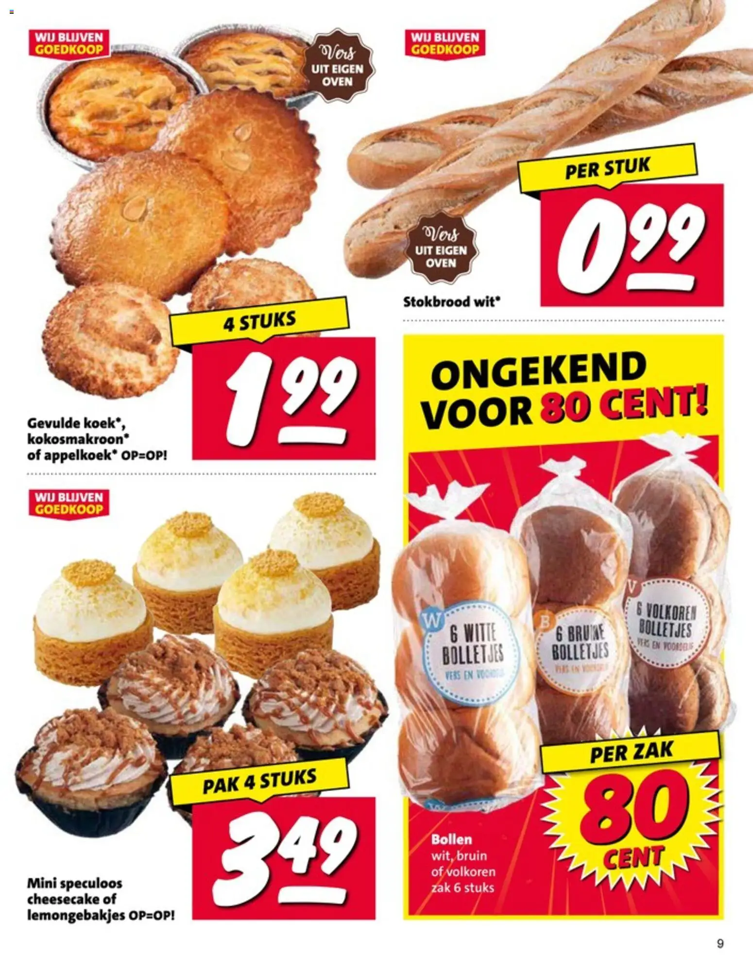 {H1} | Pagina: 9 | Producten: Stokbrood, Zak, Oven, Bolletjes