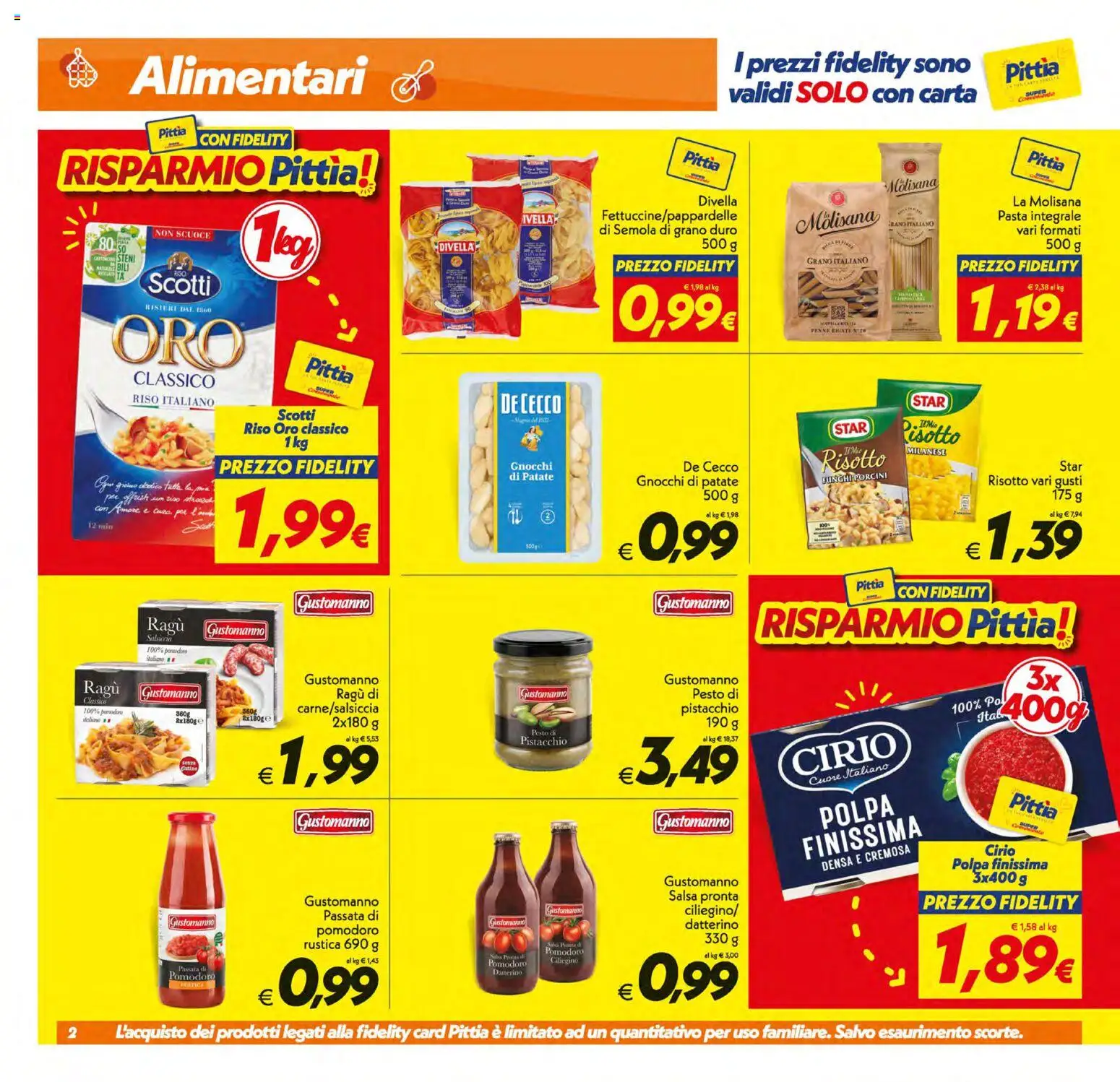 Volantino SuperConveniente del 11/09/2026 | Pagina: 2 | Prodotti: Salsiccia, Pasta, Funghi, Gnocchi