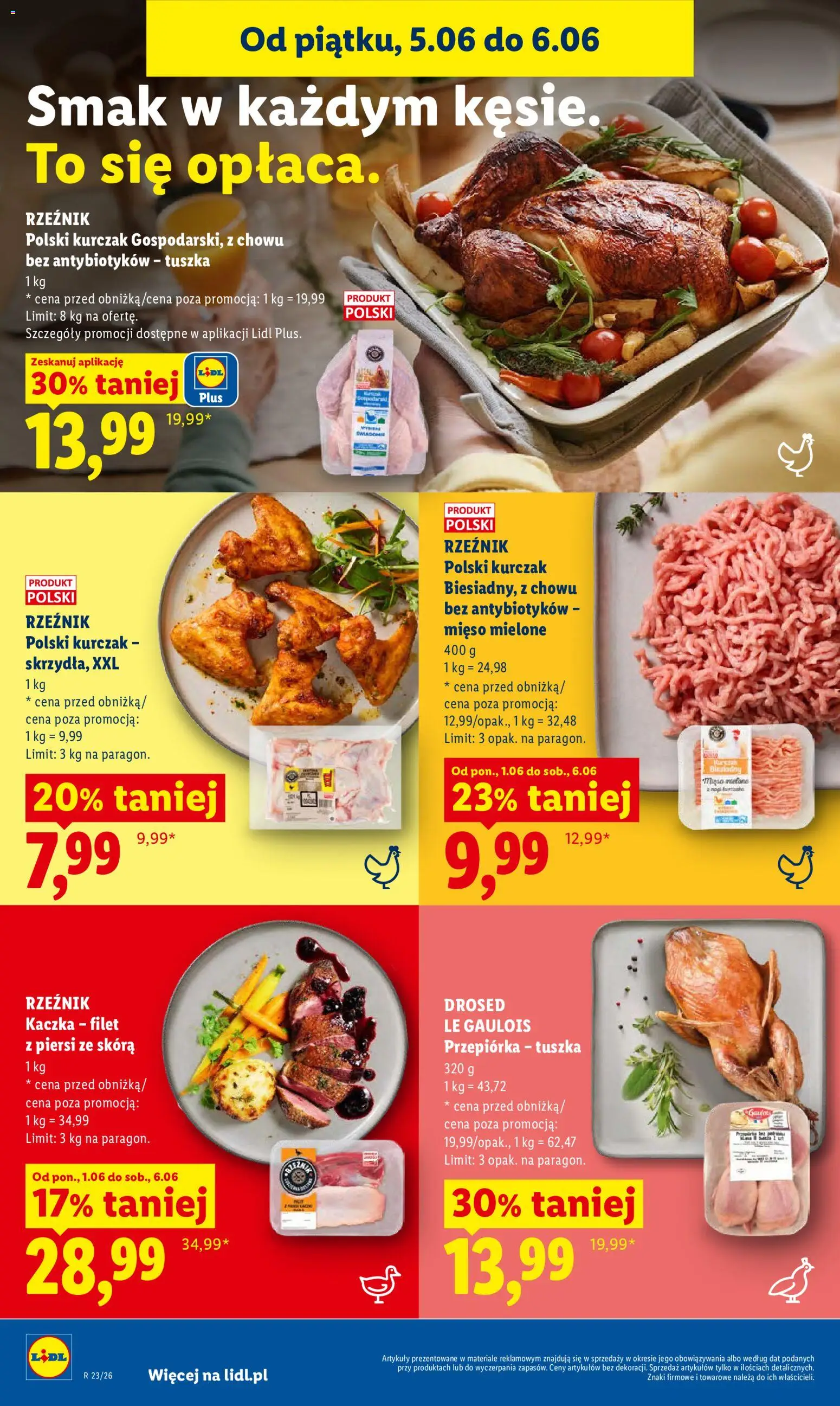 Lidl gazetka od 05.06.2026 | Strona: 52 | Produkty: Kurczak, Piersi, Kaczka, Przepiórka