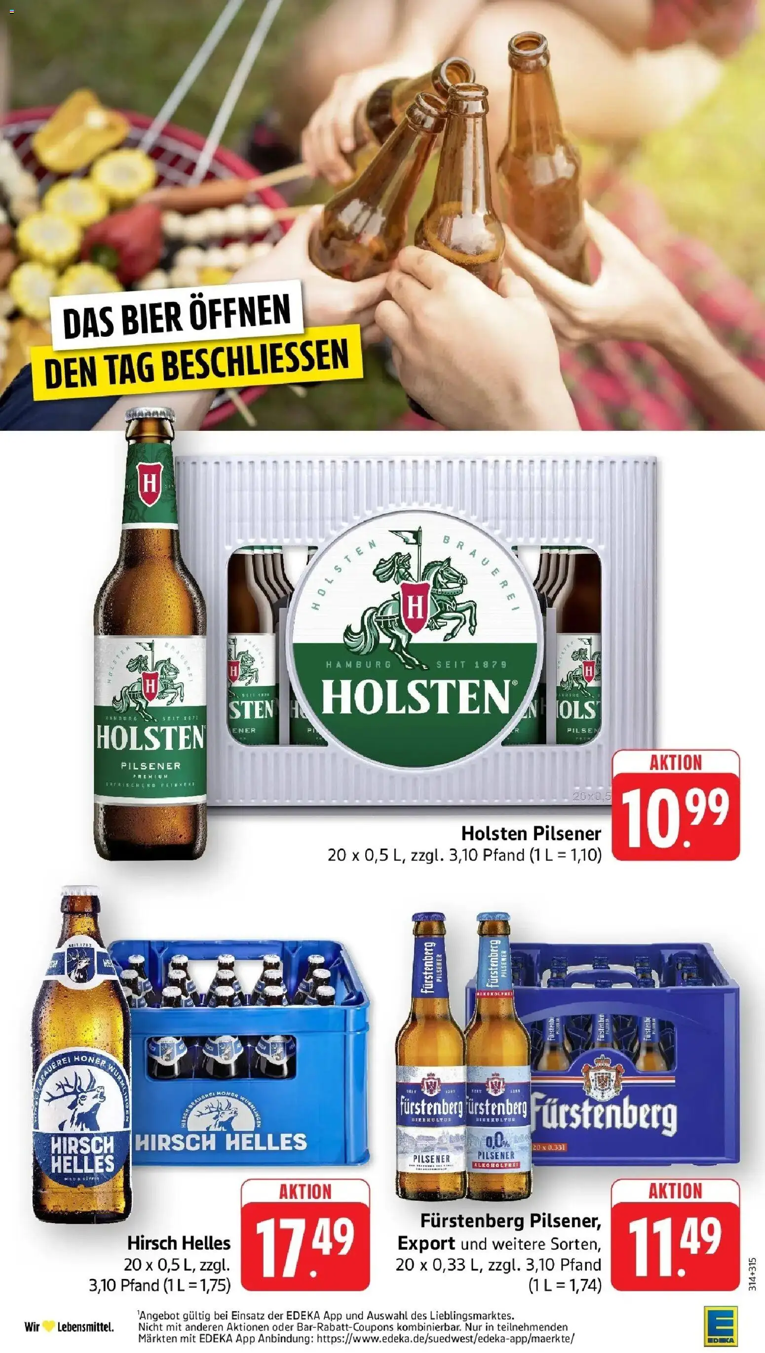 Edeka prospekt Pfalzgrafenweiler	 – gültig ab 27.04.2026 | Seite: 35 | Produkte: Bier, Holsten