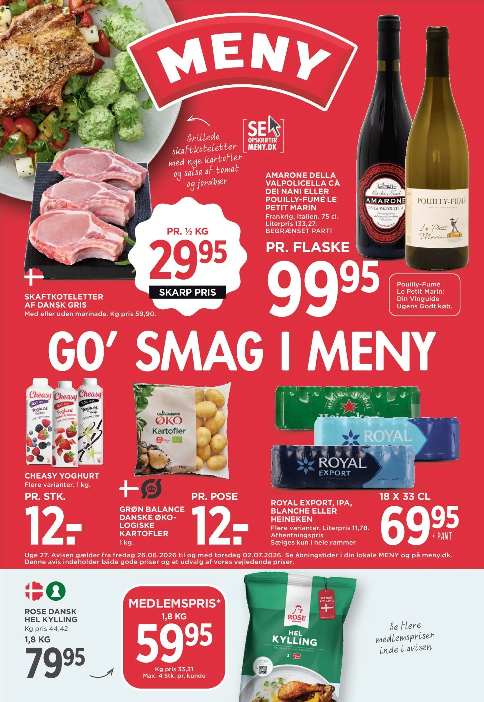 🛍️ Meny - Tilbudsavis uge  27 fra 26/06/2026 » Se eksklusive tilbud og spar penge i dag! 💰 | Danmark