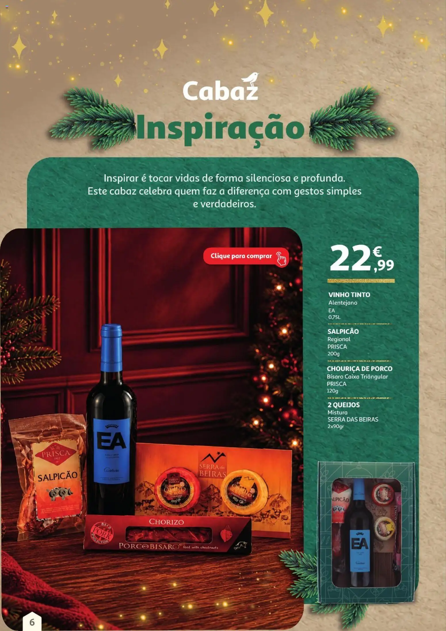 Auchan Cabazes de Natal 2026 │ válido de 01/11/2026 | Página: 6 | Produtos: Salpicão, Caixa, Vinho, Vinho tinto