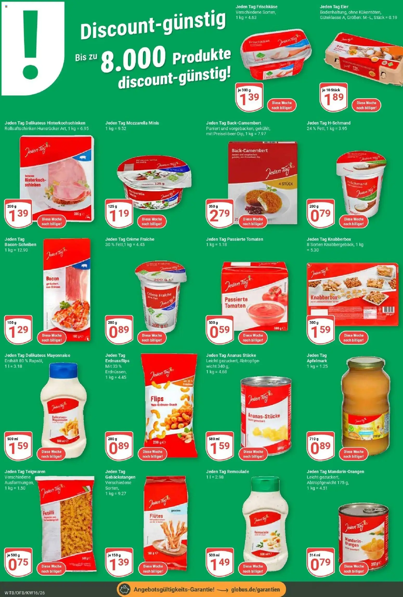 Globus Prospekt Wächtersbach	 – gültig ab 12.04.2026 | Seite: 14 | Produkte: Eier, Ananas, Mayonnaise, Frischkase
