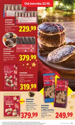 Lidl katalog slatke čarolije - pregled Lidl kataloga - važi od 22.10.2026 | Strana: 23 | Proizvode: Medenjaci, Kajsije