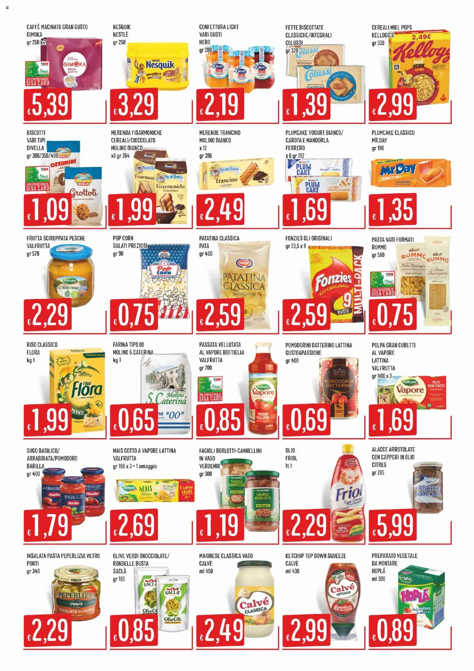 Volantino SISA del 11.06.2026 | Pagina: 3 | Prodotti: Ketchup, Maionese, Mais, Bottiglia