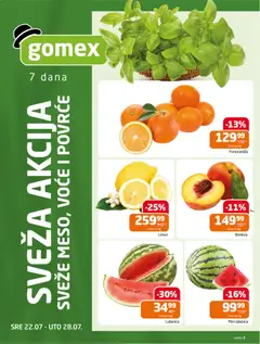 Gomex katalog - pregled Gomex kataloga - važi od 22.07.2026 | Strana: 2