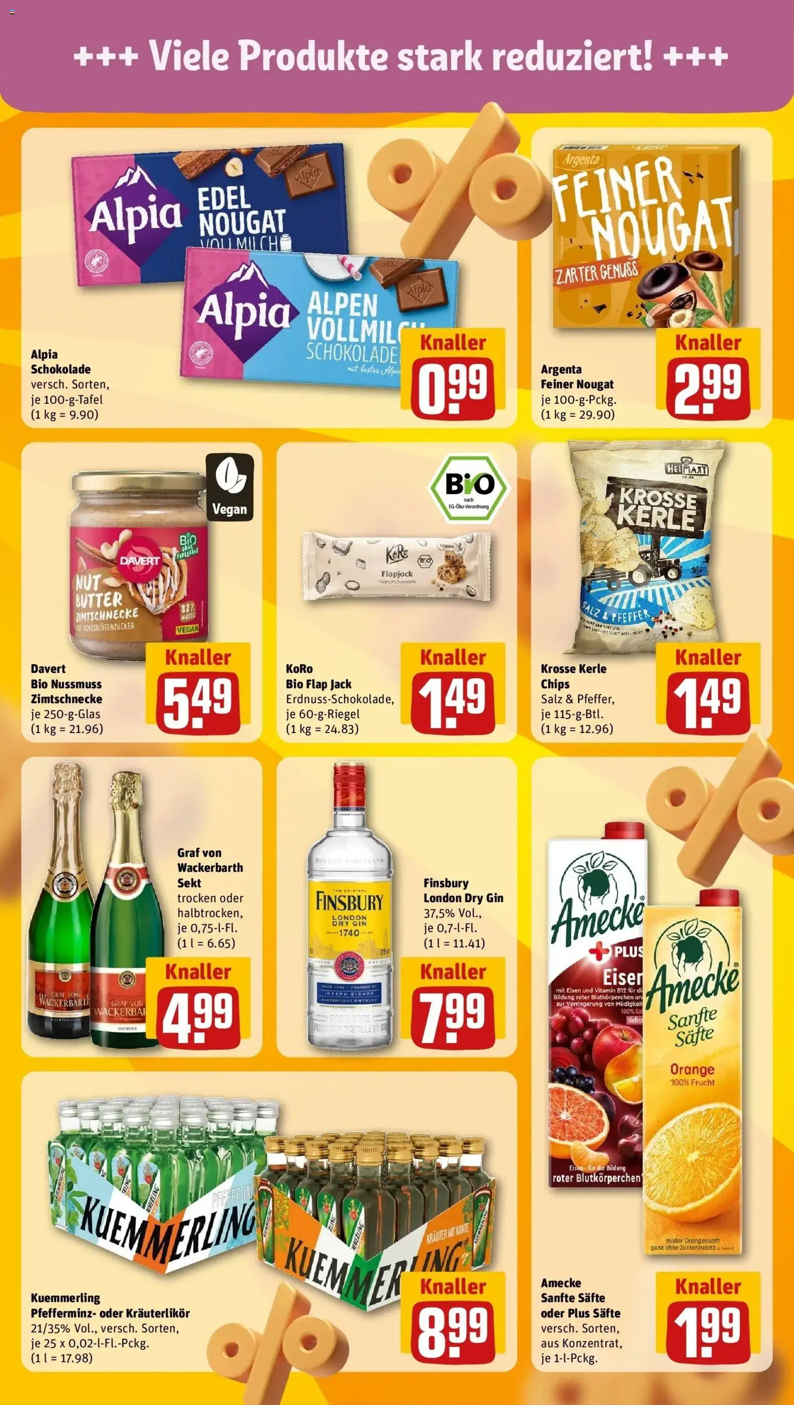REWE Prospekt ab 05.10.2026 zum Blättern » Angebote | Seite: 19 | Produkte: Butter, Schokolade, Sekt, Salz