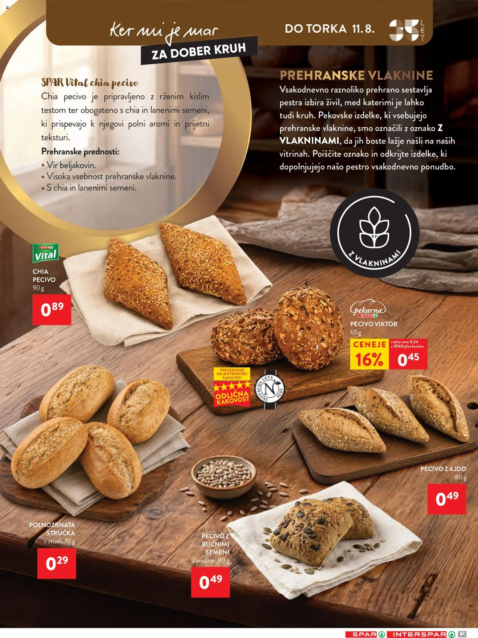 Novi Spar katalog ponudbe – veljaven od 05.08.2026 | Stran: 15 | Izdelki: Štručka, Pekarna, Kruh