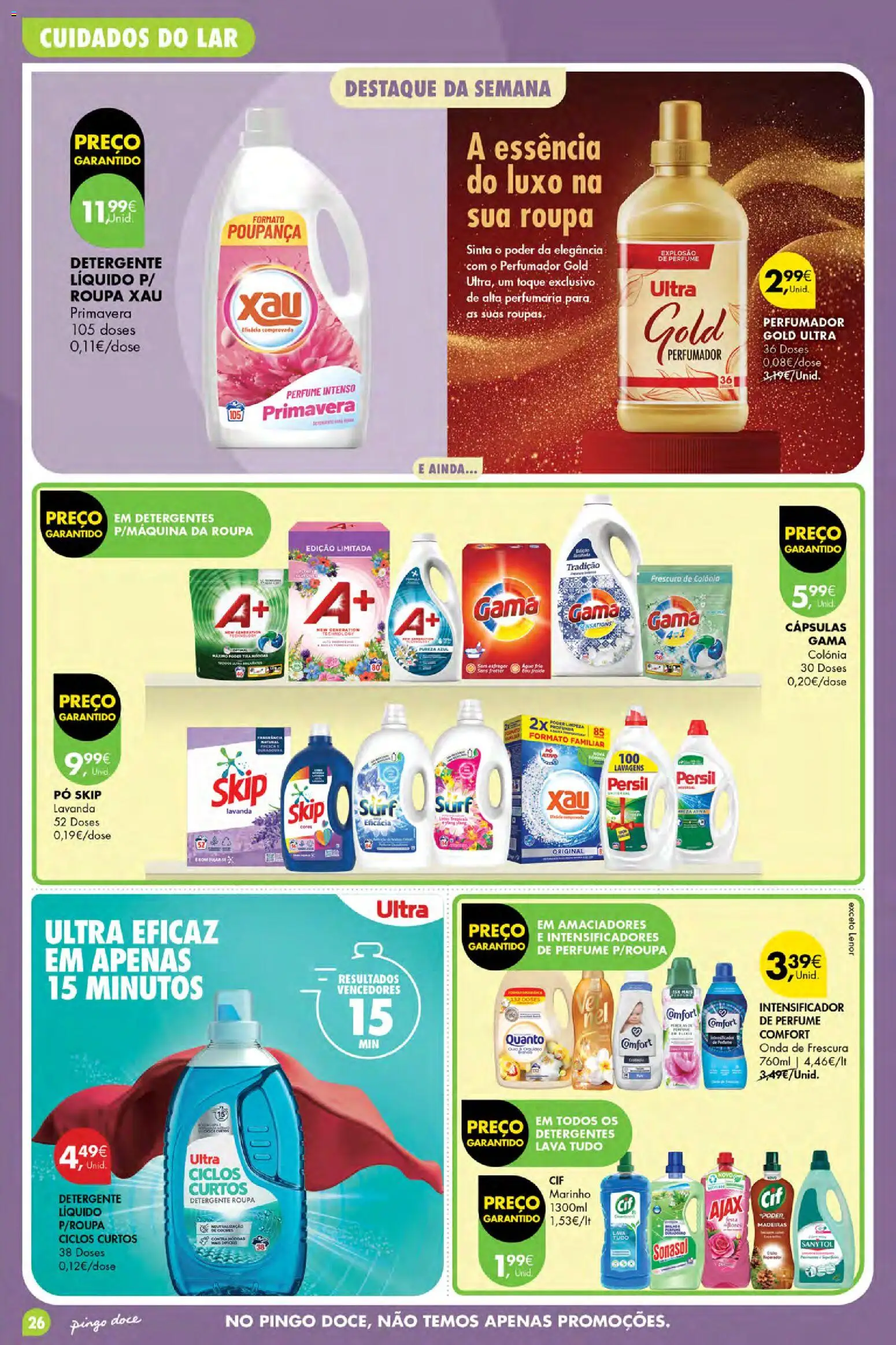 Pingo Doce folheto Poupe Esta Semana Açores │ válido de 15/10/2026 | Página: 26 | Produtos: Perfume, Pó, Madeiras, Persil