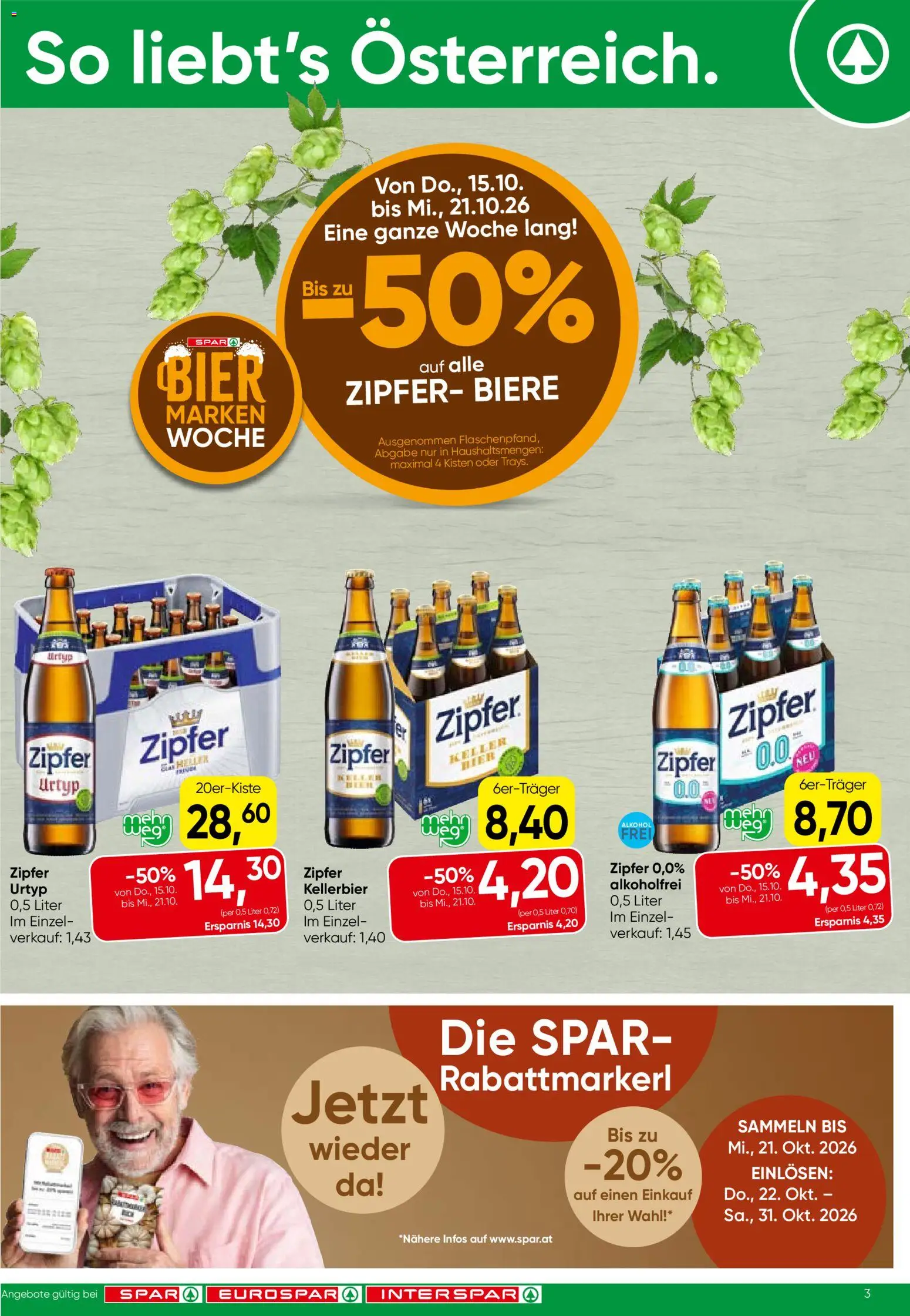 Spar Flugblatt gültig ab 15.10.2026 | Seite: 3