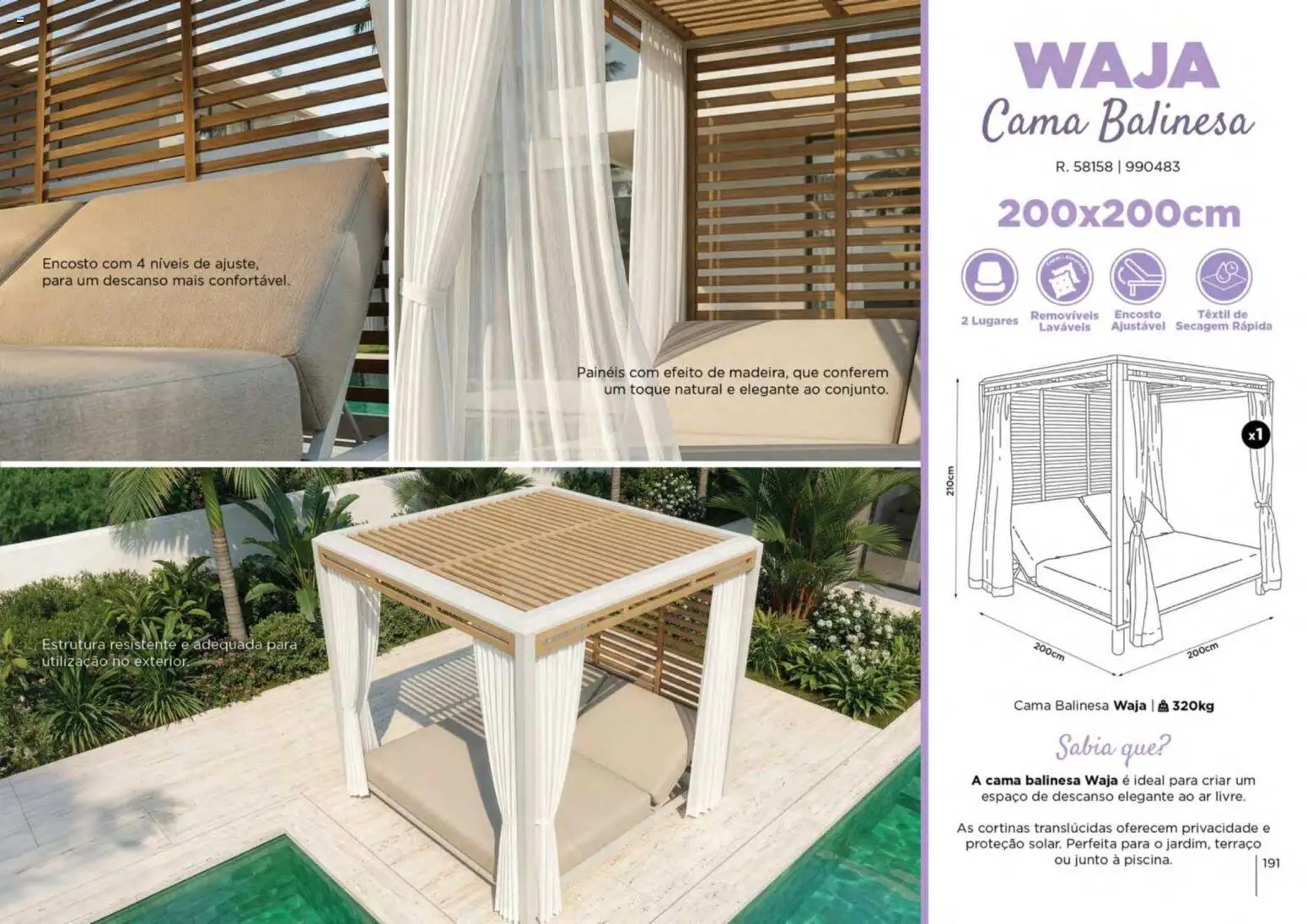 Espaço Casa folheto Ar Livre 2026 │ válido de 07.03.2026 | Página: 191 | Produtos: Cama