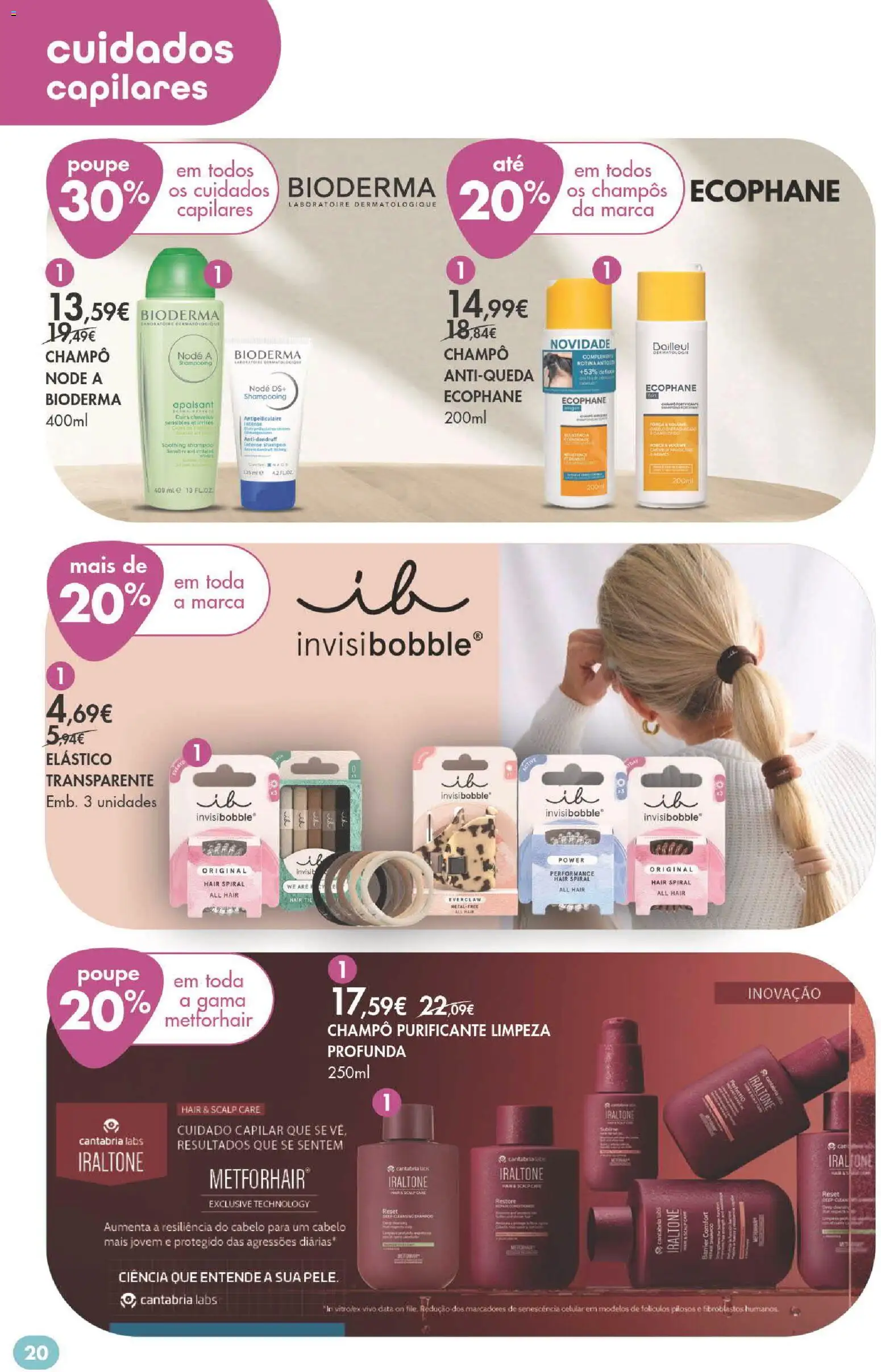 Pingo Doce Bem Estar Verão Lojas │ válido de 02/07/2026 | Página: 20 | Produtos: Shampoo