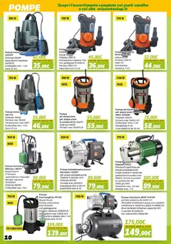 Anteprima del volantino Orizzonte volantino Giardinaggio valido a partire dal 10.04.2026 | Pagina: 10 | Prodotti: Acqua, Cavo, Trituratore, Alluminio