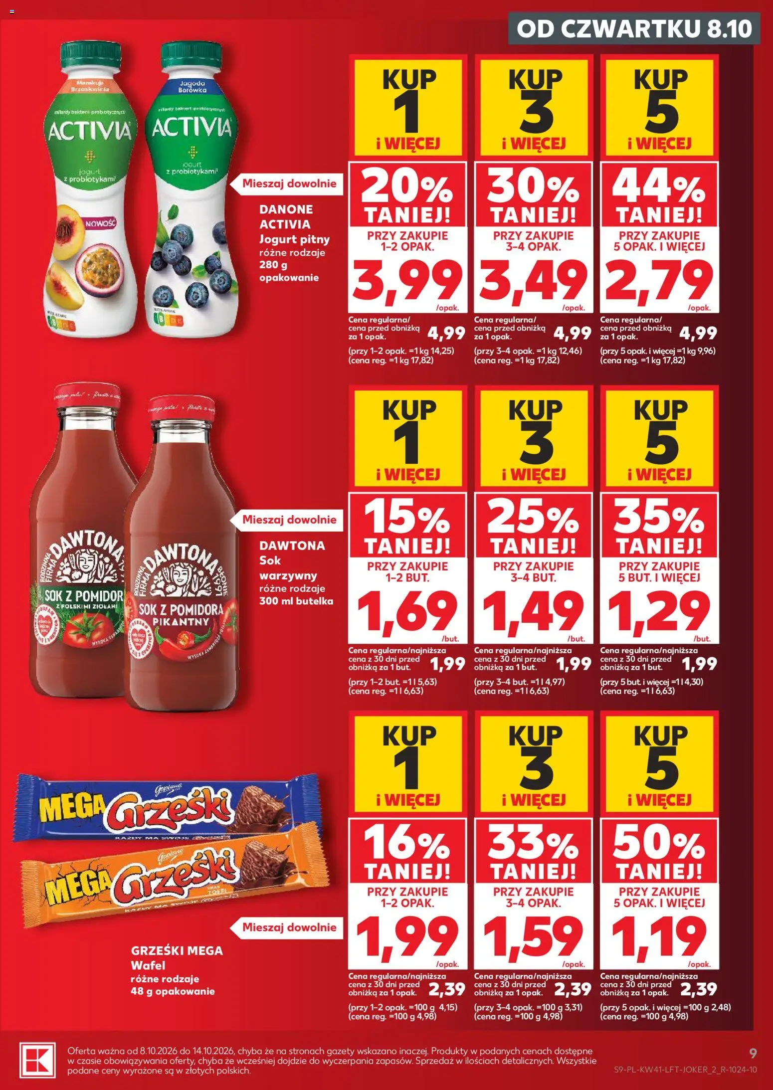 Kaufland Polsko leták od 08.10.2026 | Strana: 9 | Produkty: Maracuja, Jogurt