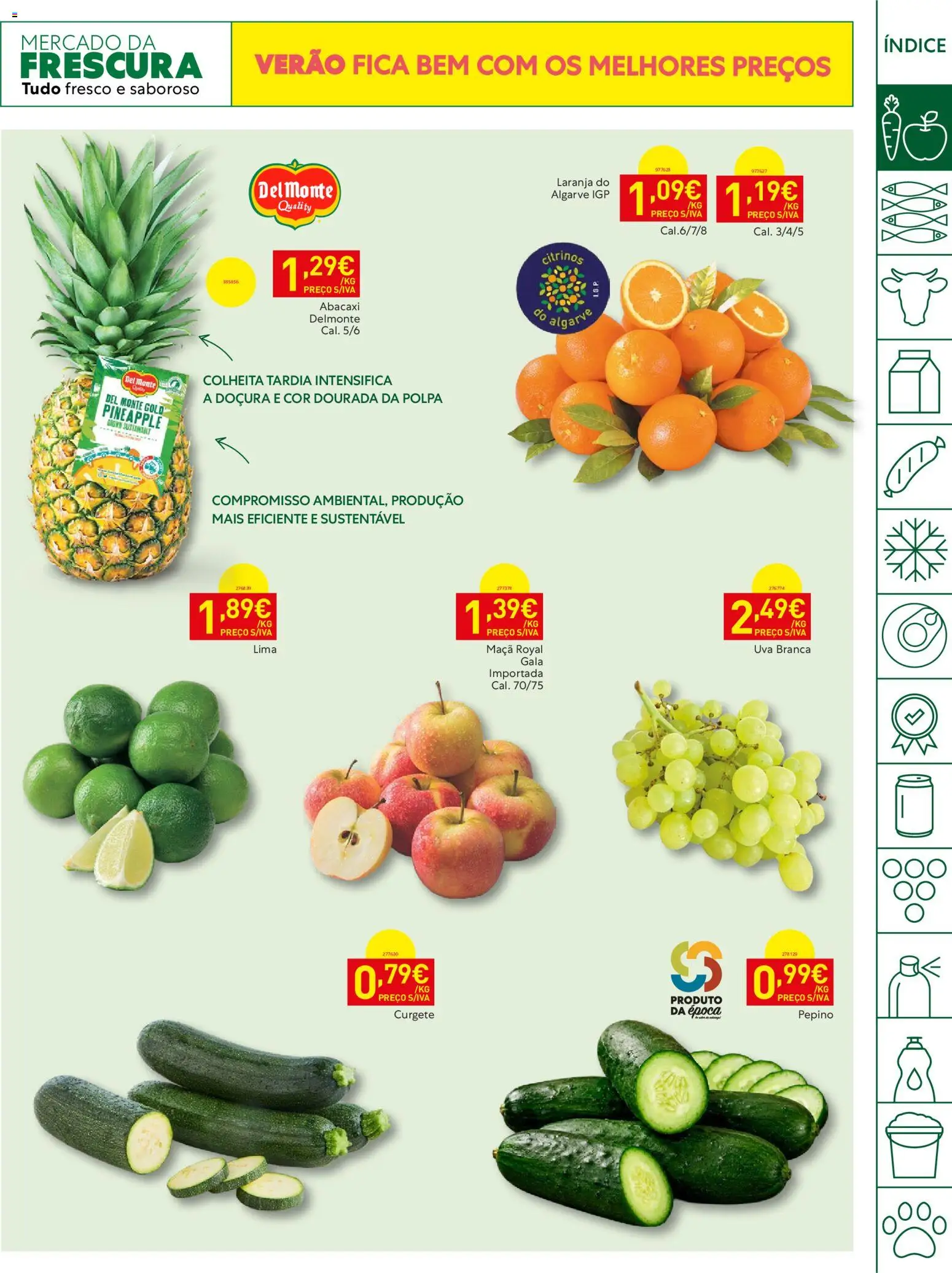 Recheio folheto │ válido de 07/07/2026 | Página: 3 | Produtos: Dourada, Curgete, Maça, Abacaxi