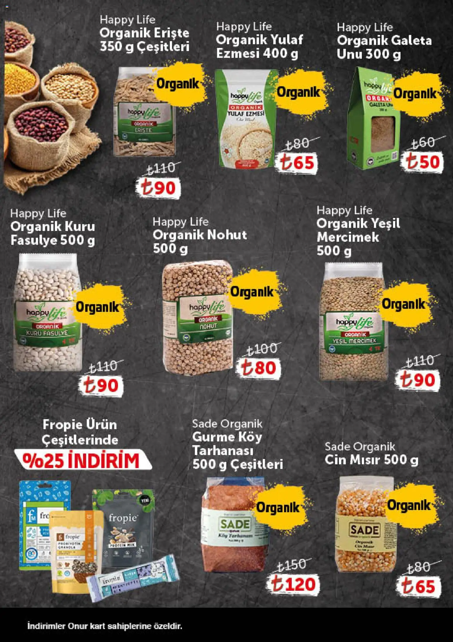 Onur Market - Katalog Gurme - 13 Ekim 2026 tarihinden itibaren geçerlidir | Sayfa: 10 | Ürünler: Fasulye, Mercimek, Erişte, Mısır