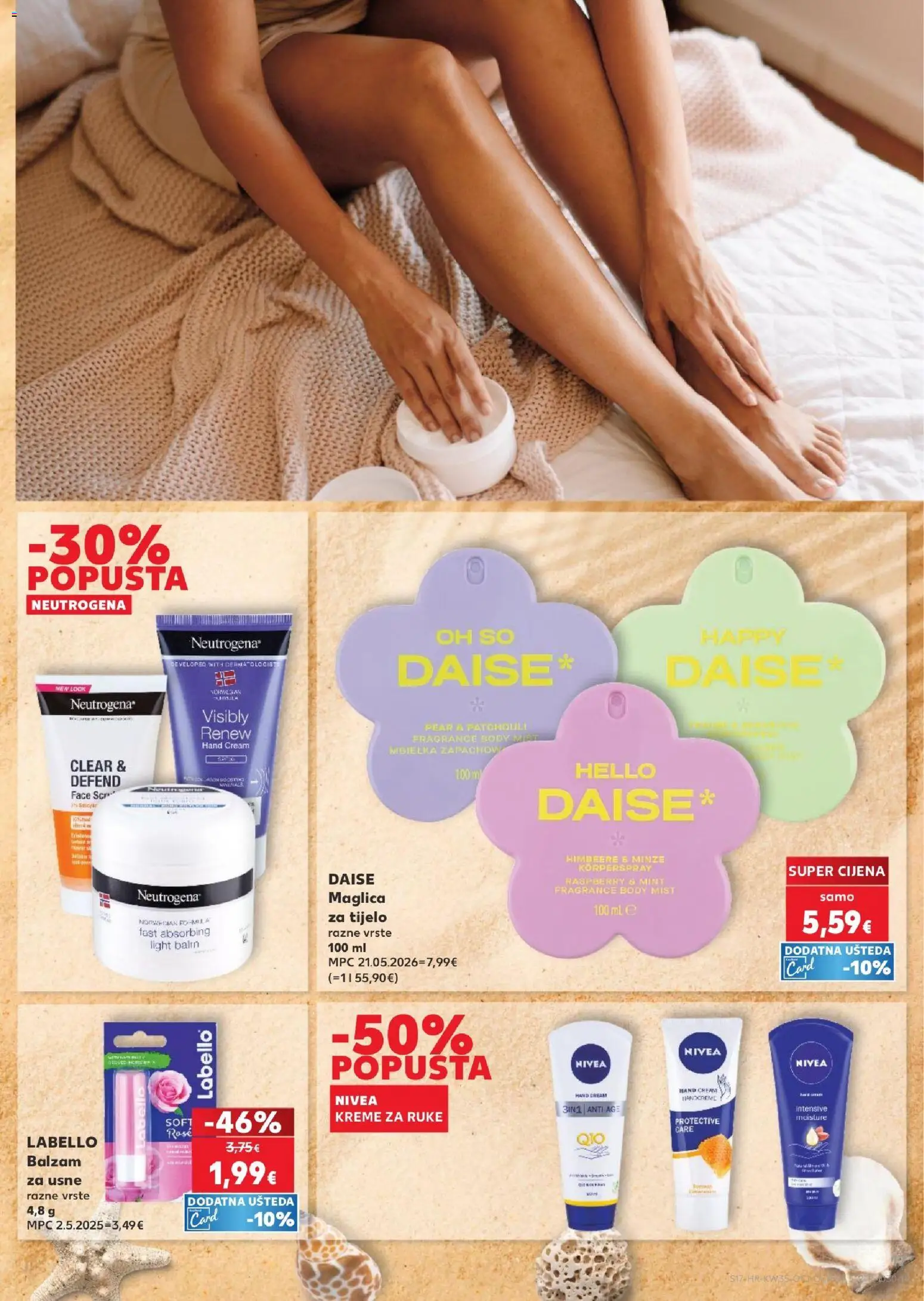 Kaufland HR akciós ujság - amely érvényes a következő dátumtól: 2026.08.26. | Oldal: 17 | Termékek: Body, Nivea, Rosé, Só