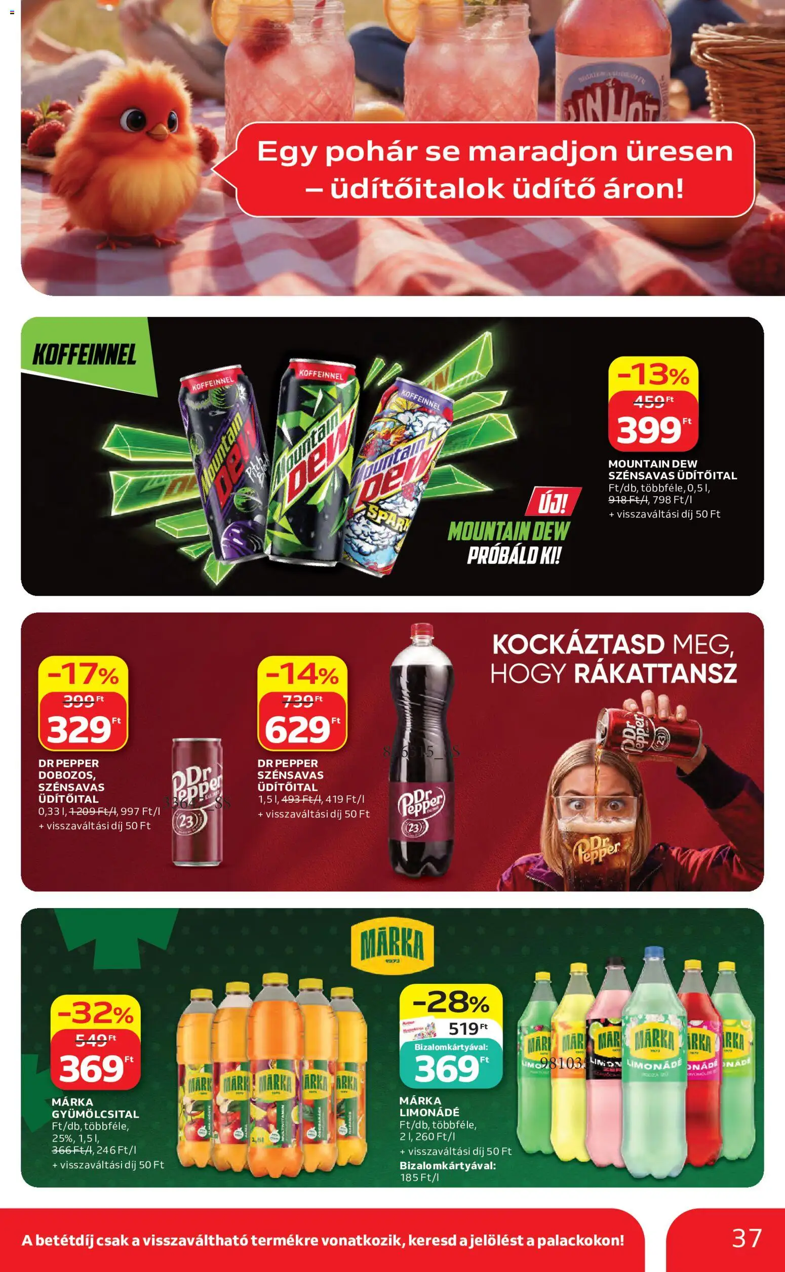 Auchan akciós ujság - amely érvényes a következő dátumtól: 04.06.2026 | Oldal: 37 | Termékek: Gyümölcsital, Parka, Multivitamin, Pohár