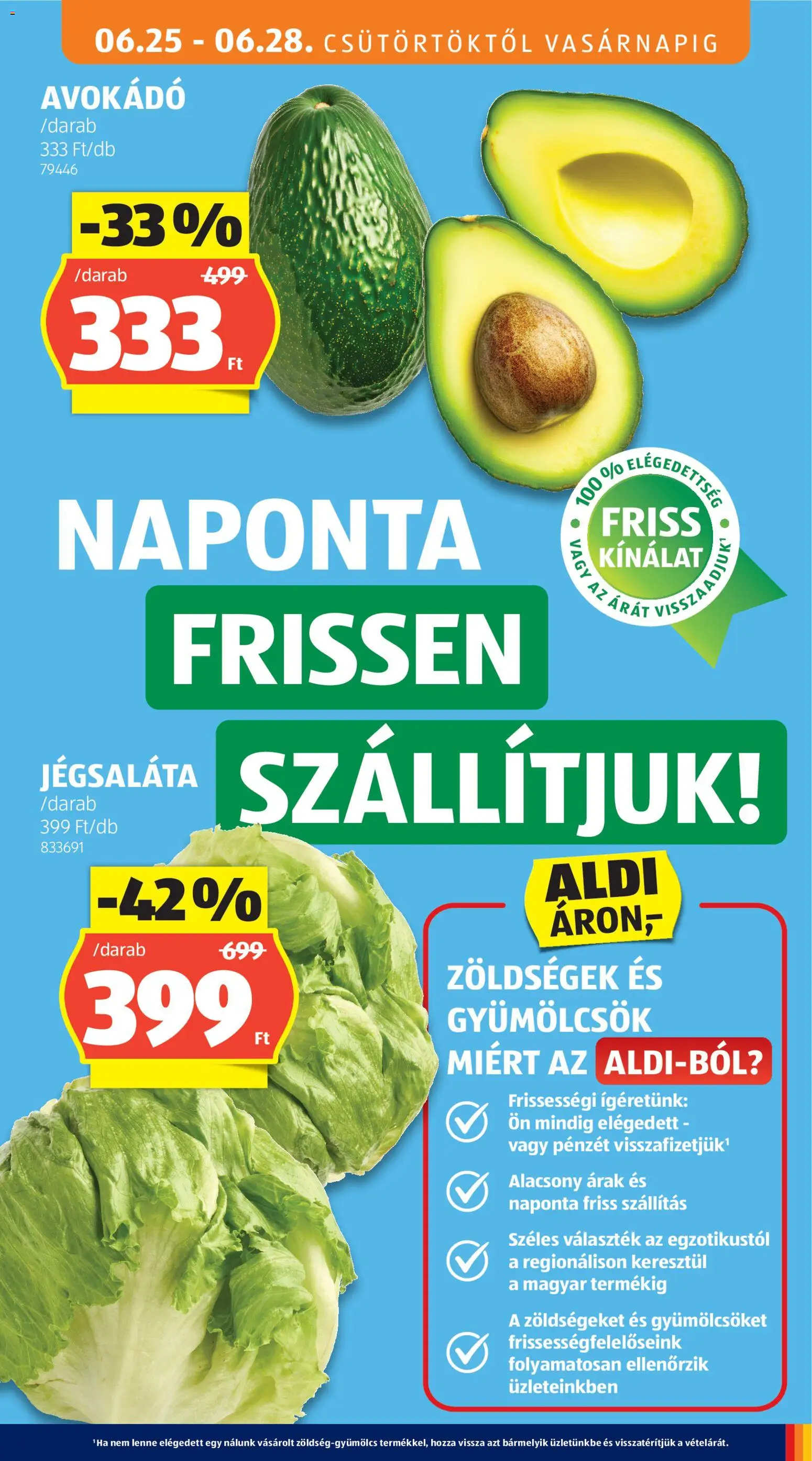 Aldi akciós ujság - amely érvényes a következő dátumtól: 25.06.2026 | Oldal: 15