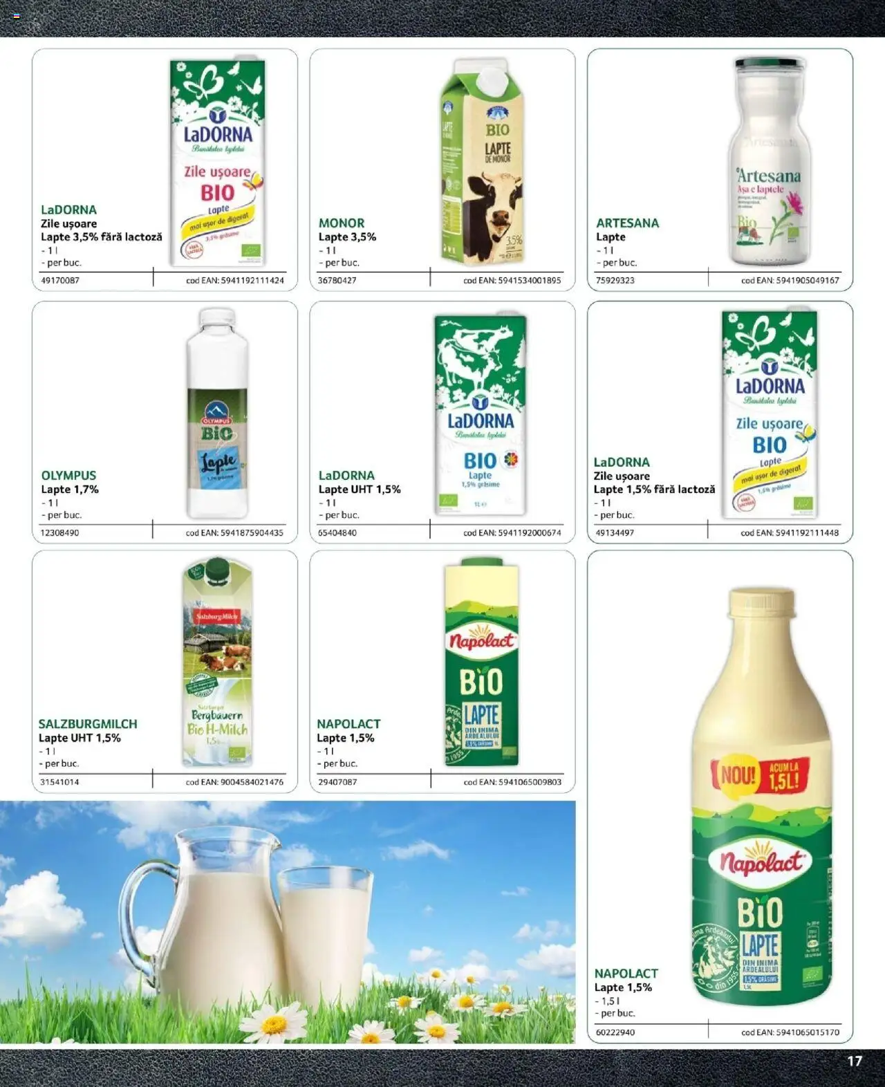 Noul catalog Selgros – valabil de la 09.02.2024 | Pagină: 17 | Produse: Lapte