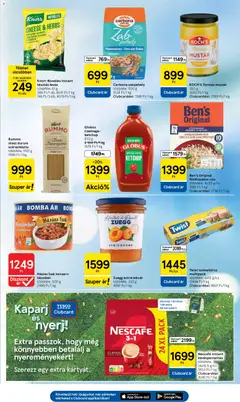 Tesco aktuális akciós újság - amely érvényes a következő dátumtól: 18.06.2026 | Oldal: 21 | Termékek: Zabpehely, Nescafé, Pehely, Mustár