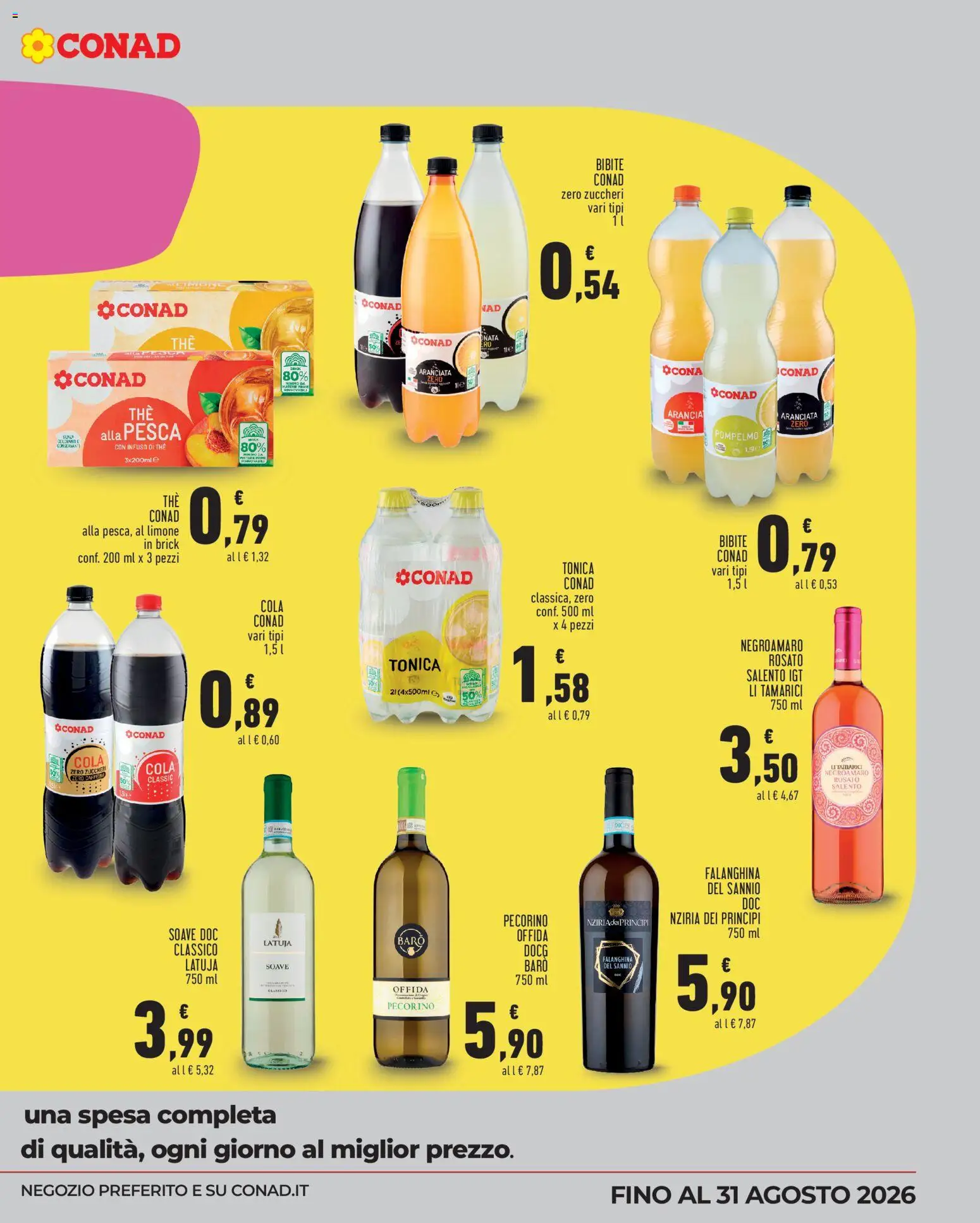 Volantino Conad del 22/07/2026 | Pagina: 5 | Prodotti: Pompelmo, Limone, The, Pecorino