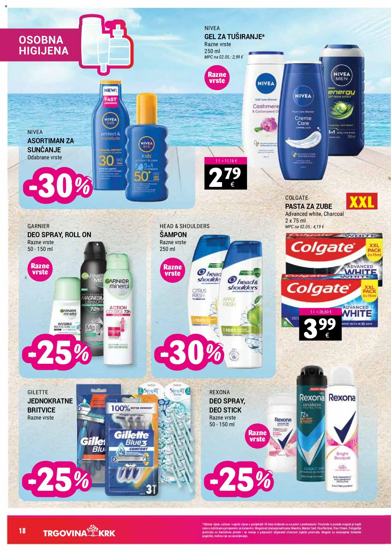 Trgovina Krk katalog | vrijedi od 16.07.2026 | Stranica: 18 | Proizvodi: Roll on, Pasta za zube, Pasta, Nivea