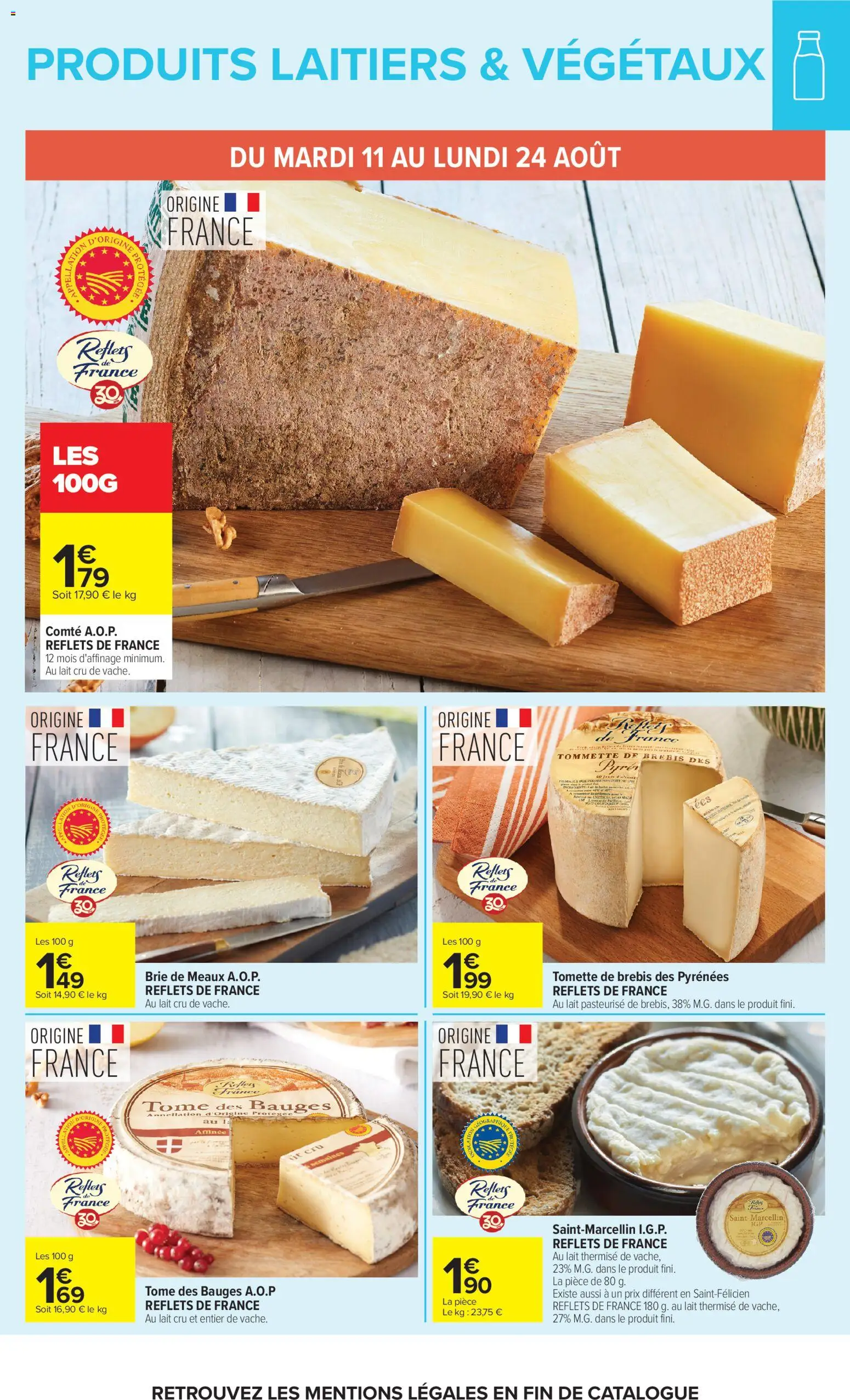 {H1} | Page: 16 | Produits: Lait, Brie