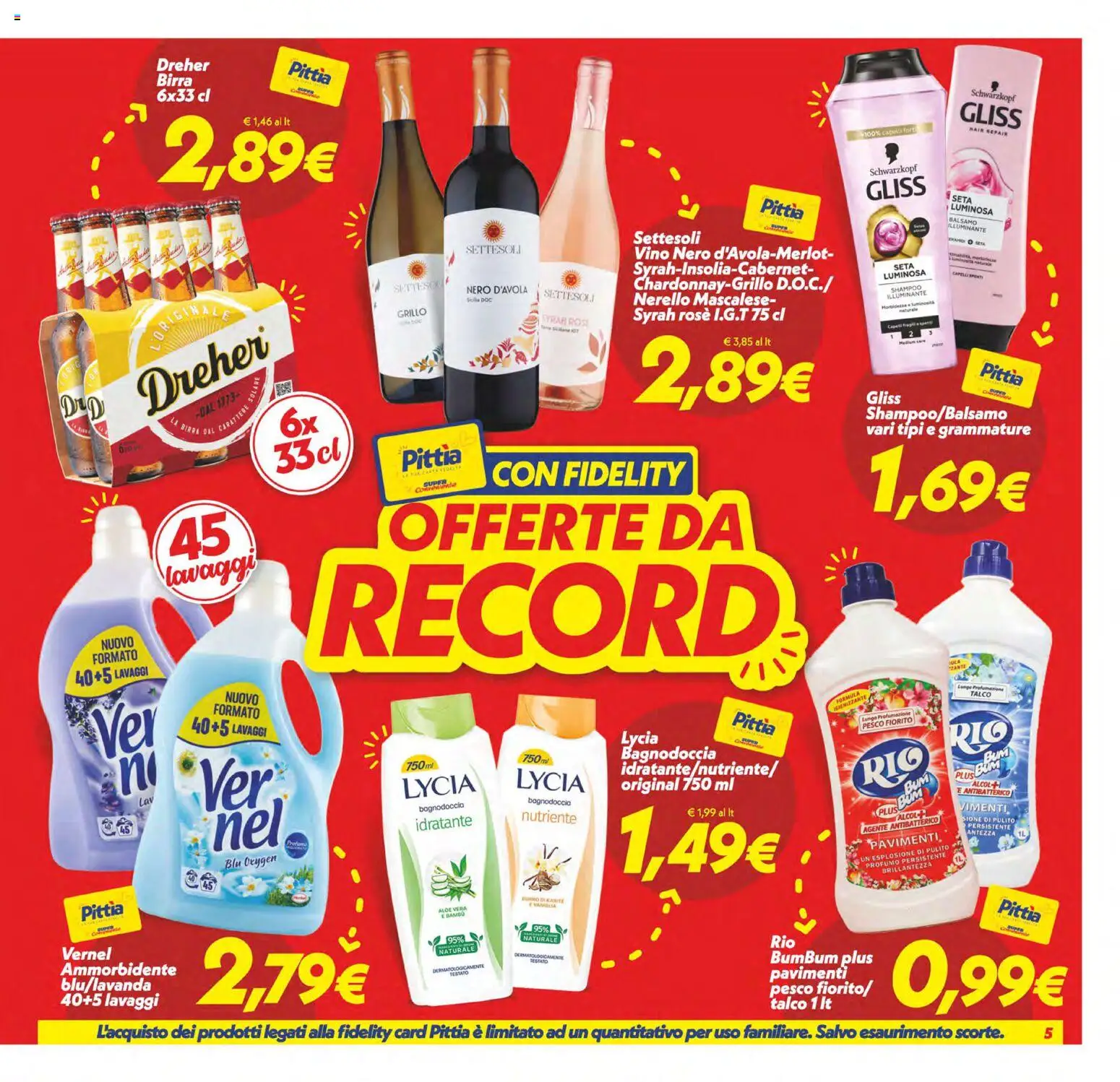 Volantino SuperConveniente del 29.05.2026 | Pagina: 5 | Prodotti: Birra, Talco, Burro, Aloe vera