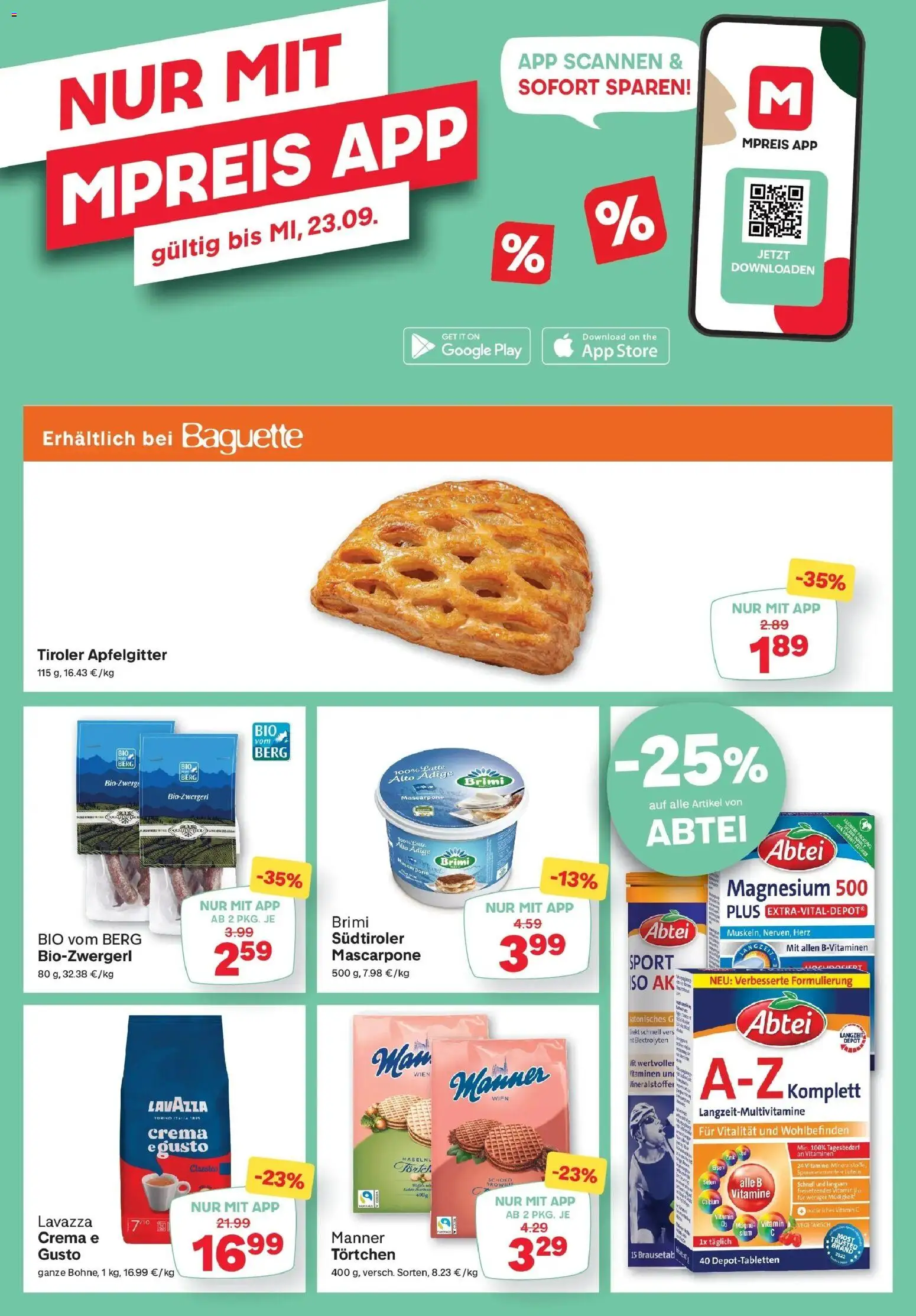 MPREIS St.Gallenkirch von 17.09.2026 - Aktuelle Angebote | Seite: 13 | Produkte: Baguette