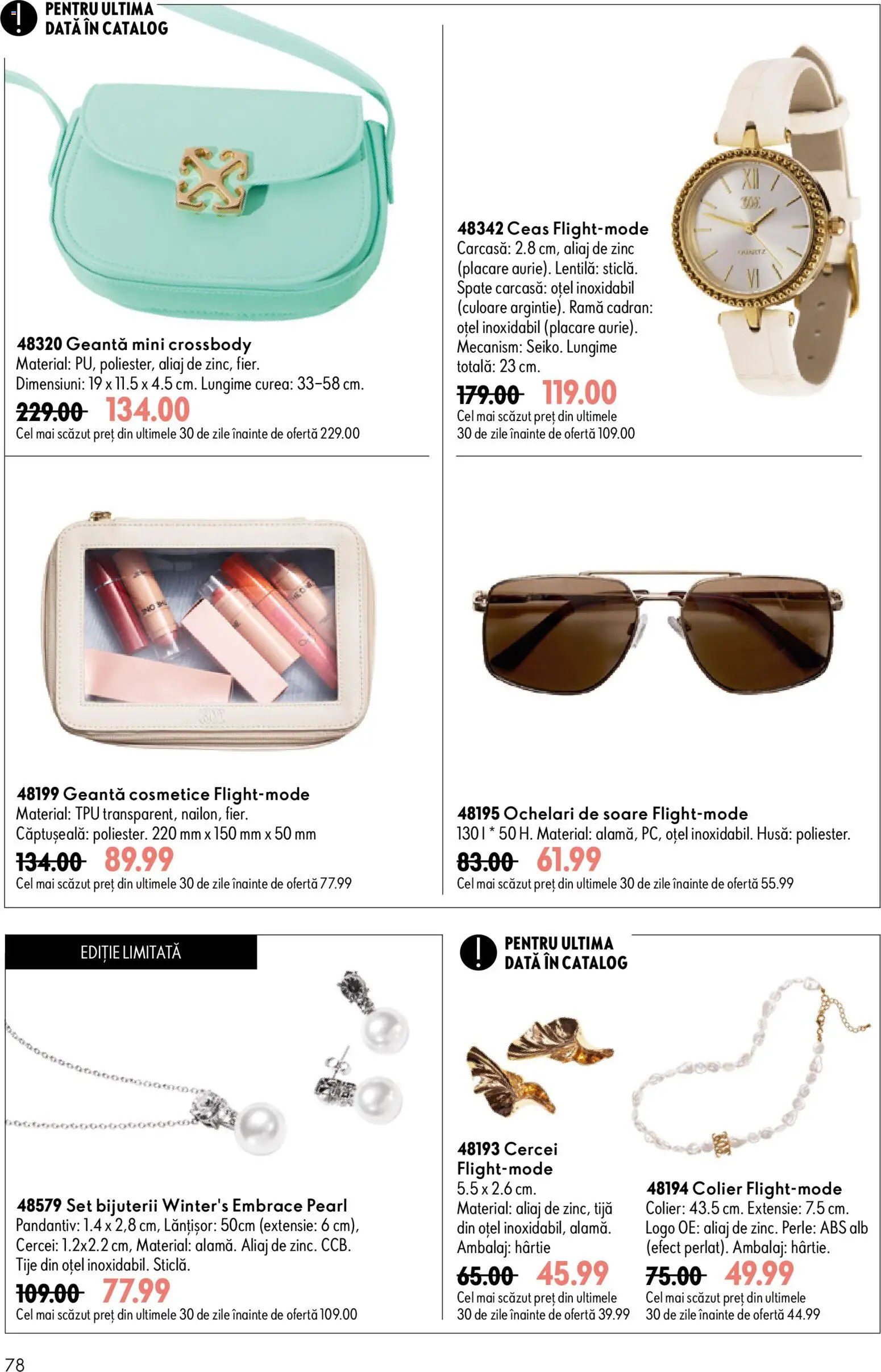 Noul catalog Oriflame – valabil de la 19.08.2026 | Pagină: 78 | Produse: Curea, Ceas, Carcasă, Cercei