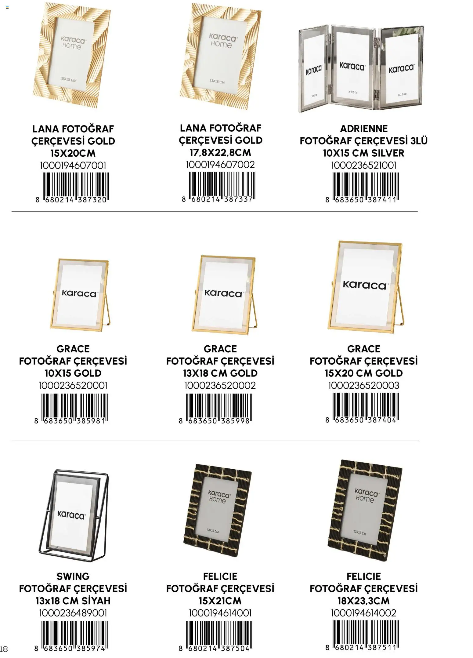 Karaca Home Katalog Dekoratif - İlkbahar / Yaz 2026 - 01 Mart 2026 tarihinden itibaren geçerlidir | Sayfa: 18