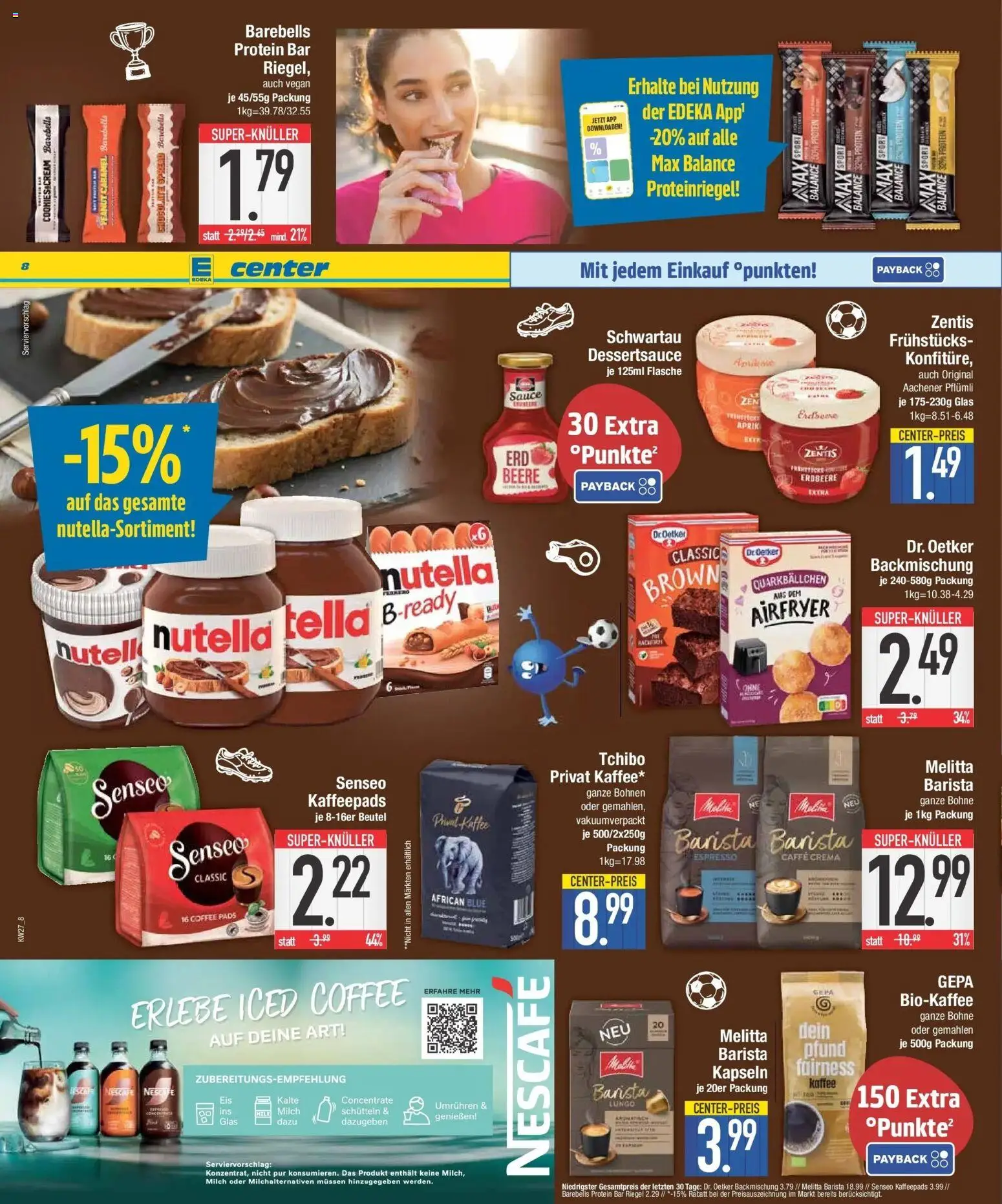 E center Wochenangebote – gültig ab 29.06.2026 | Seite: 8 | Produkte: Senseo, Kaffeepads, Nescafe, Kaffee
