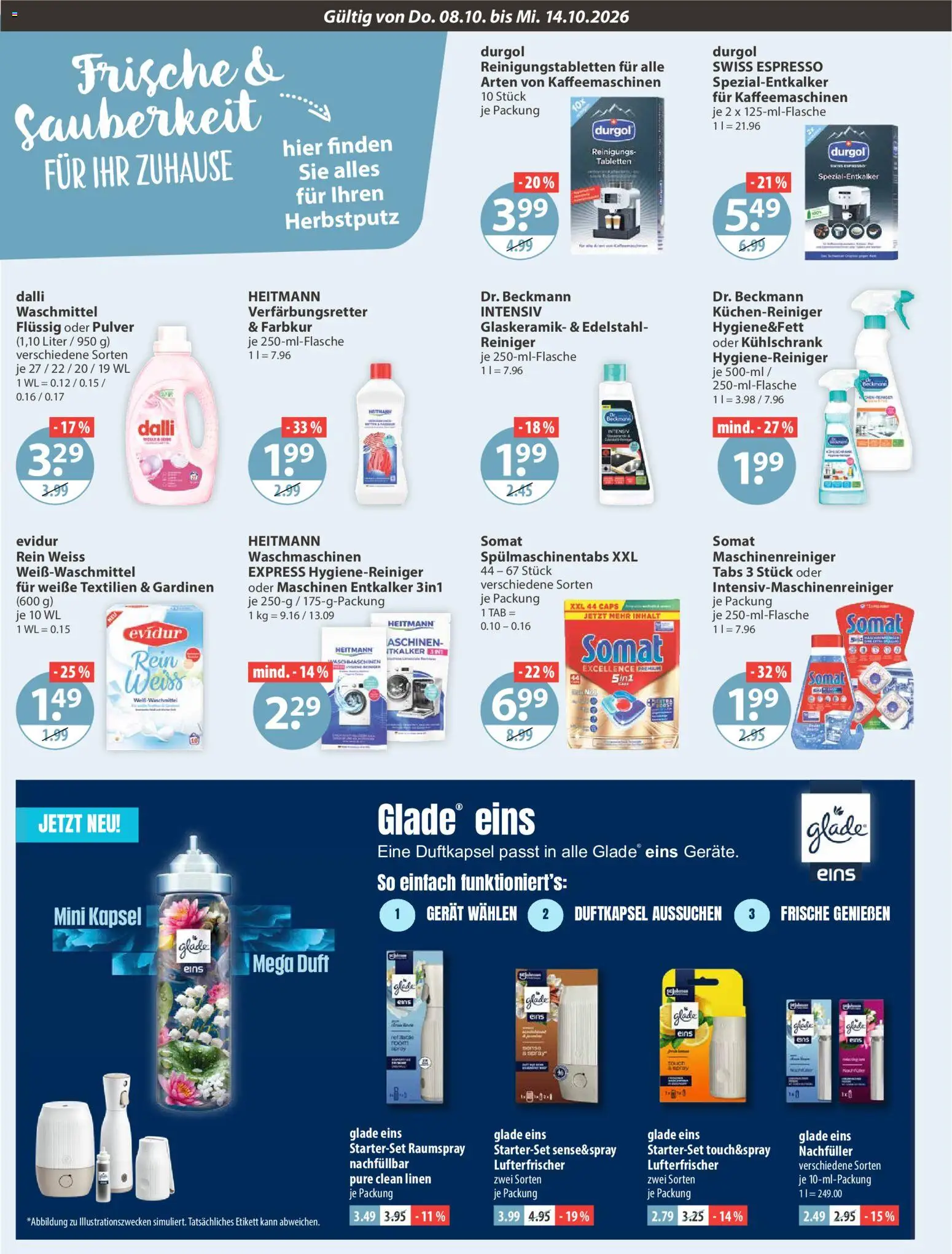 V-Markt Angebote – gültig ab 08.10.2026 | Seite: 12 | Produkte: Kühlschrank, Duft, Waschmittel, Spülmaschinentabs