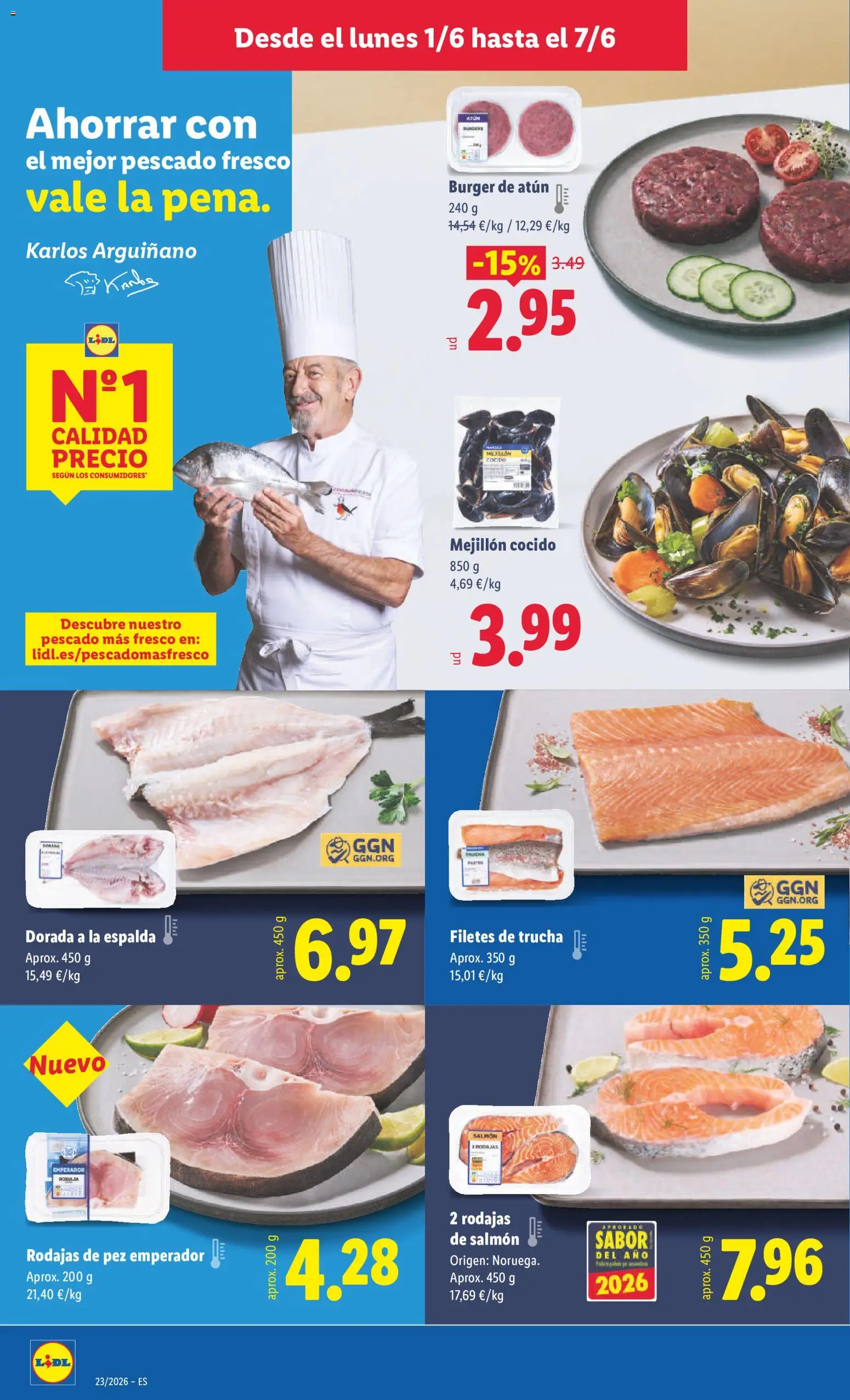 Lidl folleto Illes Balears │ válido desde el 01.06.2026 | Página: 8 | Productos: Pescado