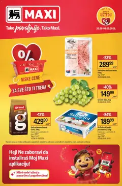 Maxi katalog Tako povoljnije - pregled Maxi kataloga - važi od 20.08.2026