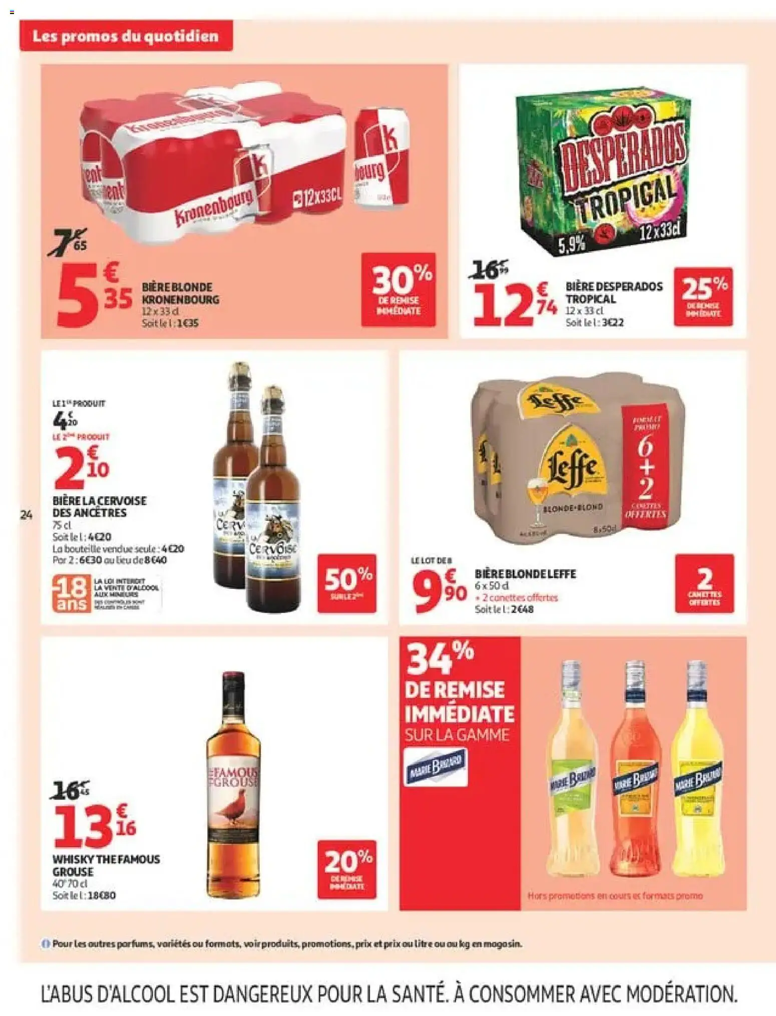 {H1} | Page: 24 | Produits: Biere desperados, Bière blonde, Bouteille, Biere blonde leffe