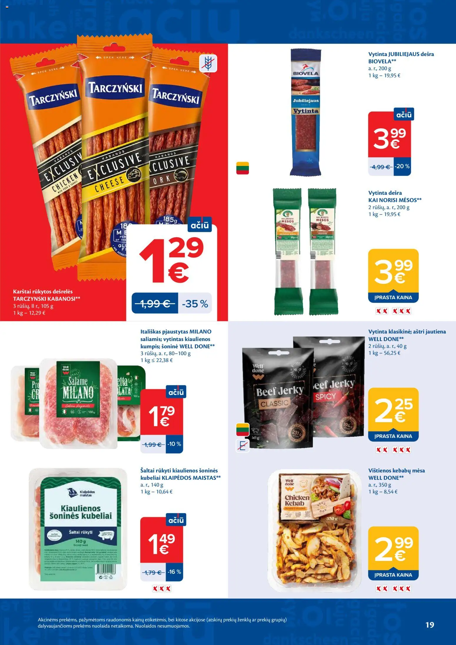 MAXIMA akcijos nuo 26.05.2026 | Puslapis: 19 | Prekių: Vištienos, Kiaulienos, Saliamis, Jautiena