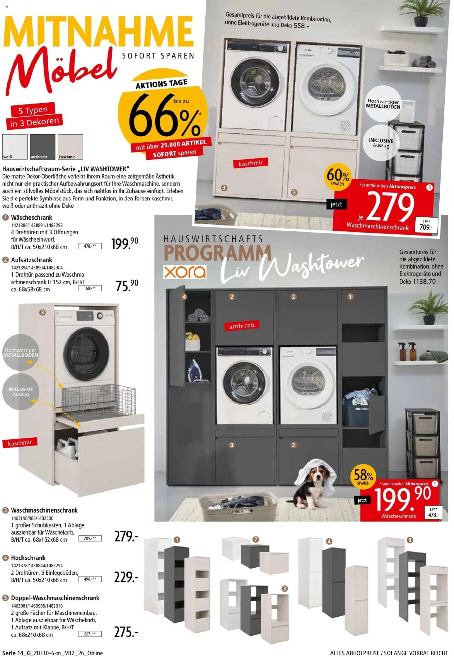 Zurbrüggen Z2 Mitnahme Möbel (ab 10.10.2026) zum Blättern | Seite: 36 | Produkte: Hochschrank