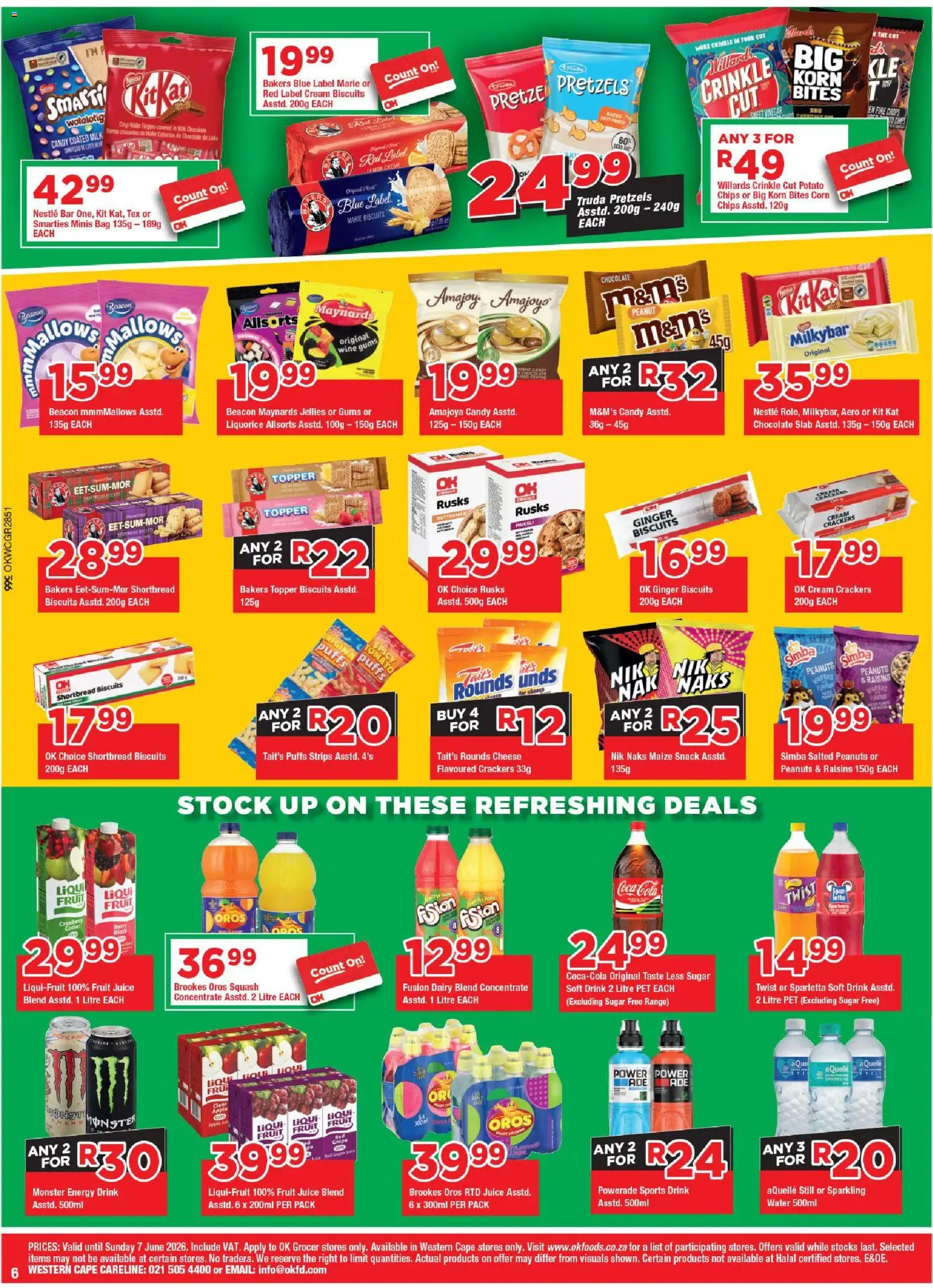 New OK Foods catalogue – valid from 25.05.2026 | Page: 6 | Products: Bag, Wine, Raisins, Sugar