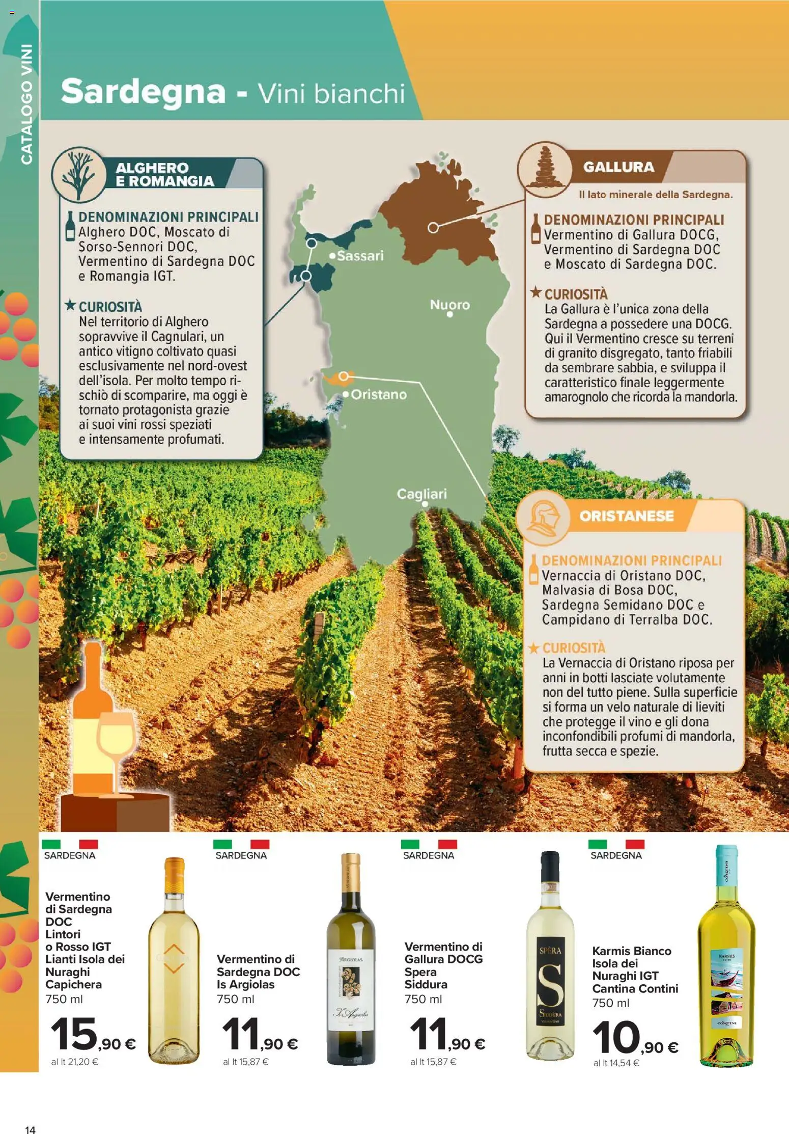 Volantino Carrefour del 05/10/2026 | Pagina: 14 | Prodotti: Frutta secca, Frutta, Vino, Profumi