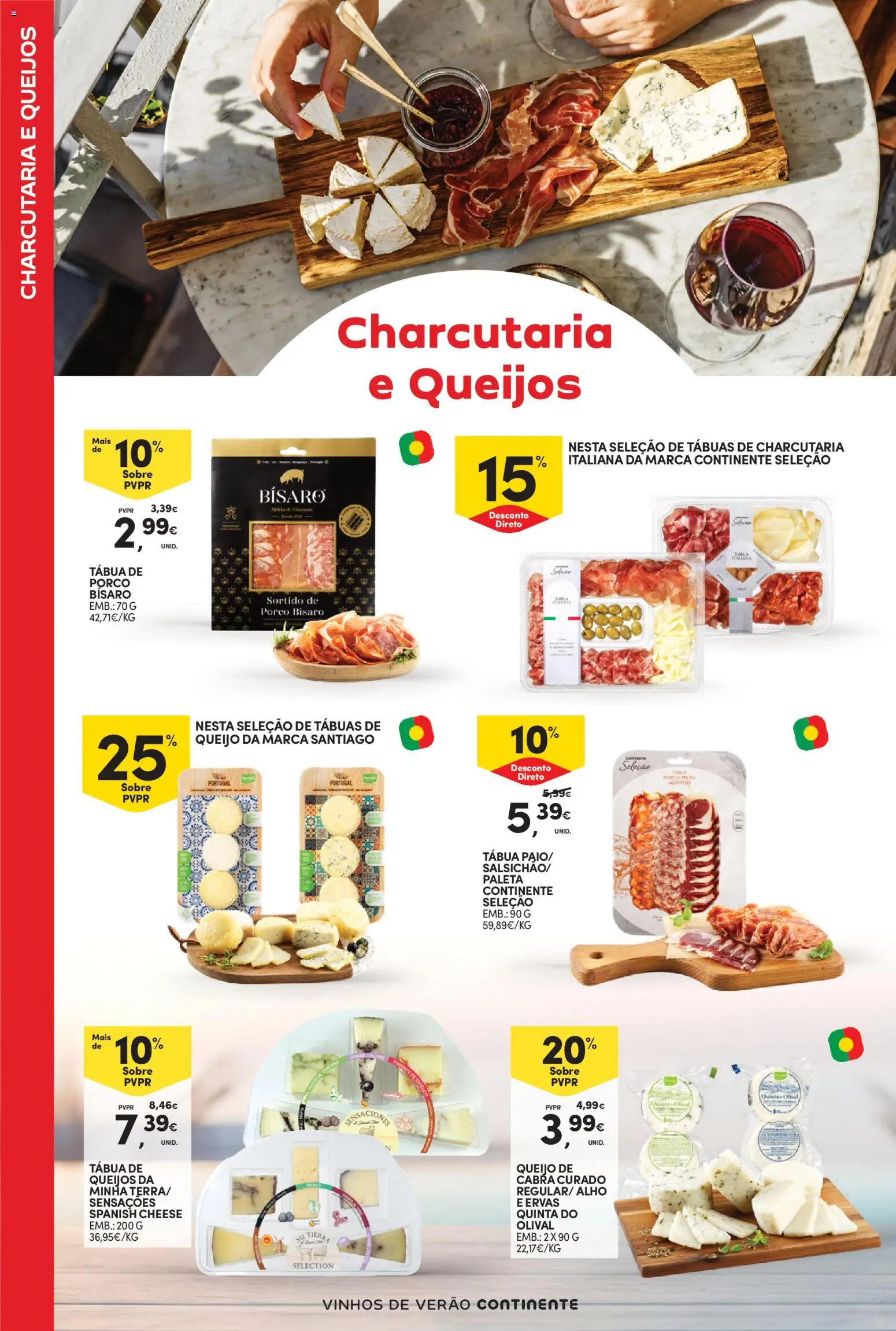 Continente - Vinhos de Verão │ válido de 21/07/2026 | Página: 22 | Produtos: Tábua, Queijo