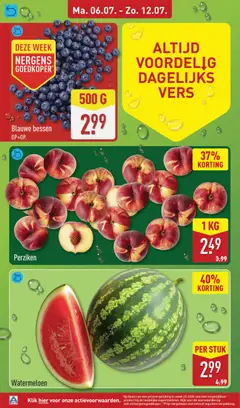 Watermeloen, Watermeloen PER STUK - Voorbeeld van een folder van Aldi, geldig van 06-07-2026 | Pagina: 4