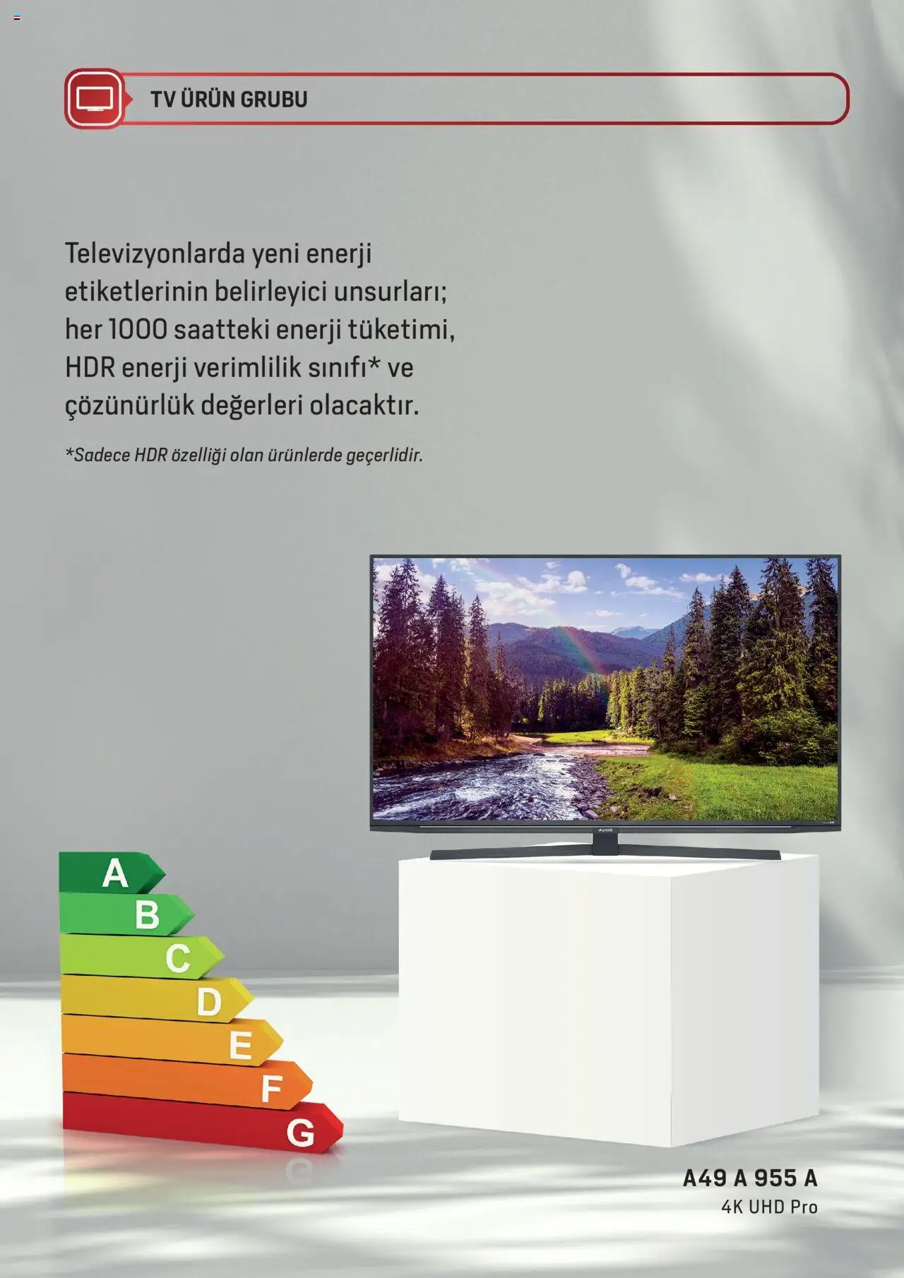 Arçelik - Enerji Sınıflandırmaları - 19 Şubat 2024 tarihinden itibaren geçerlidir | Sayfa: 14 | Ürünler: TV