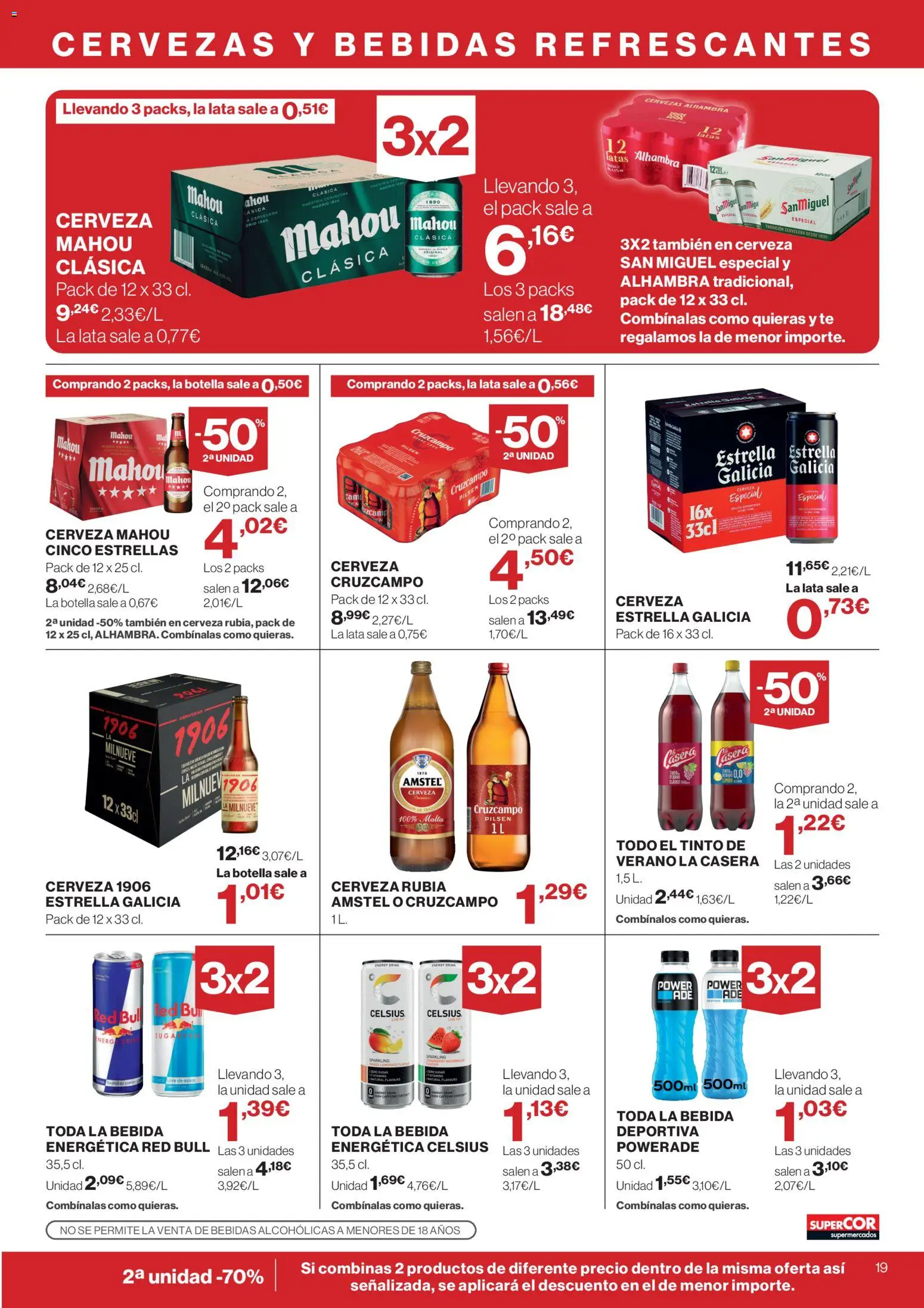 Supercor folleto │ válido desde el 06.05.2026 | Página: 19 | Productos: Cerveza, Té