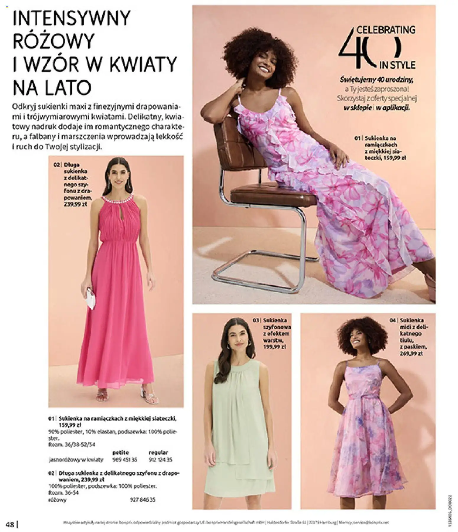 BonPrix Katalog od 18.05.2026 | Strona: 50 | Produkty: Sukienka, Kwiaty