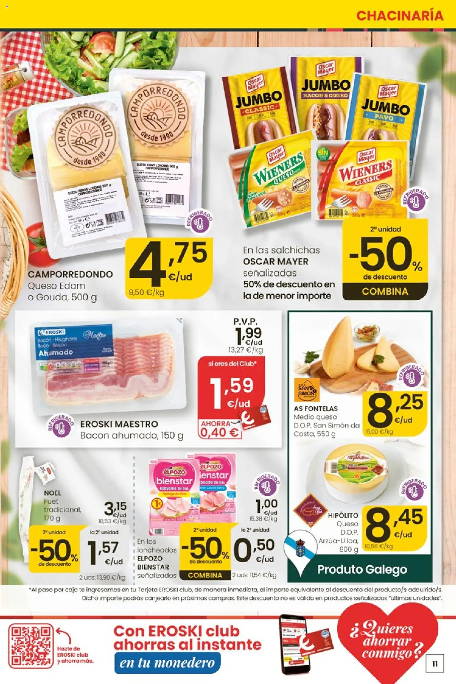 Eroski Ofertóns de verán │ válido desde el 28.05.2026 | Página: 11 | Productos: Queso, Té, Caja